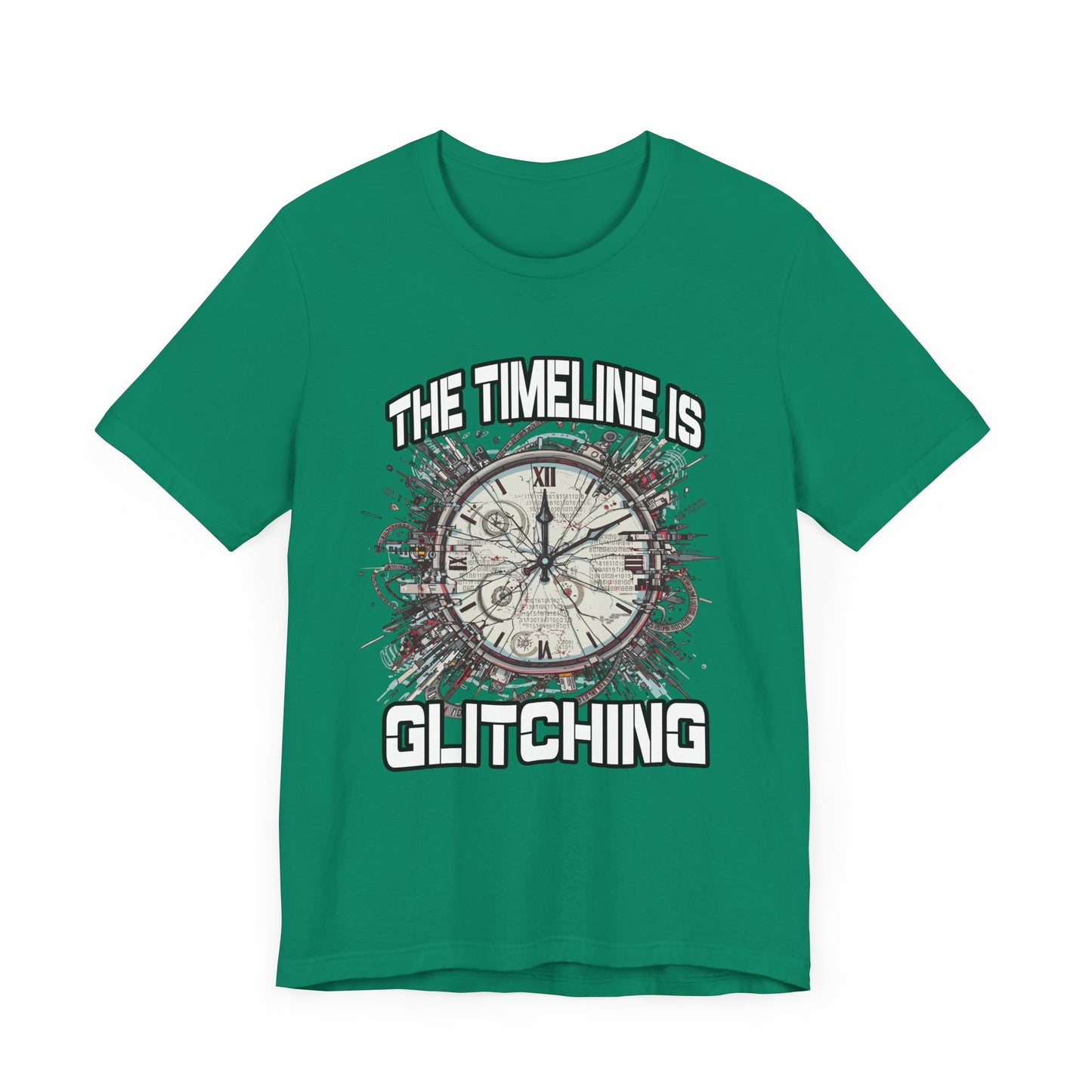 The Timeline is Glitching Tee, Sci-Fi Reality Error Shirt, Alternate Universe Humor Tee, Time Travel Nerd Gift Top