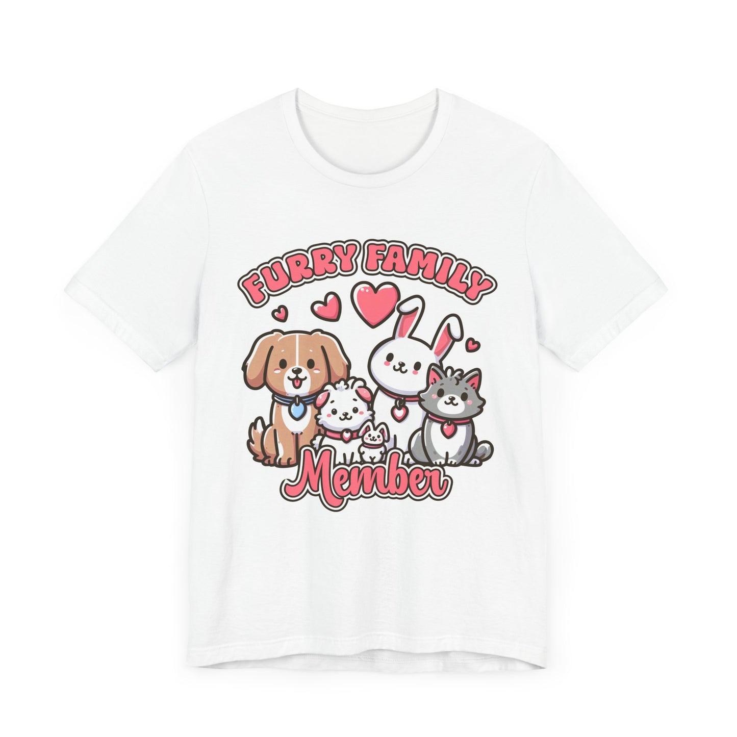 Furry Family Member | Group of Pets Graphic T-Shirt