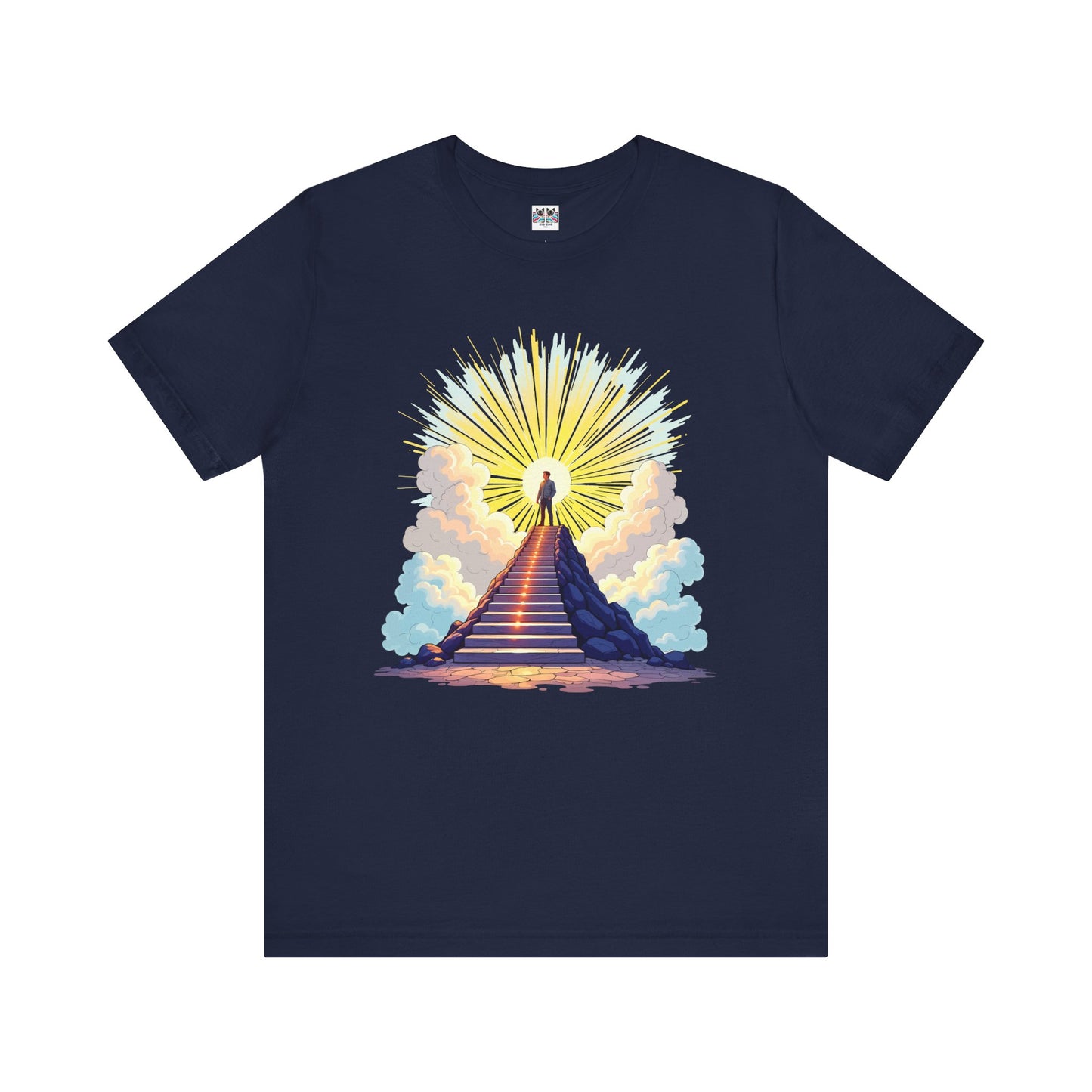 Believe Receive Achieve Inspirational Sunrise Stairway Success T-Shirt