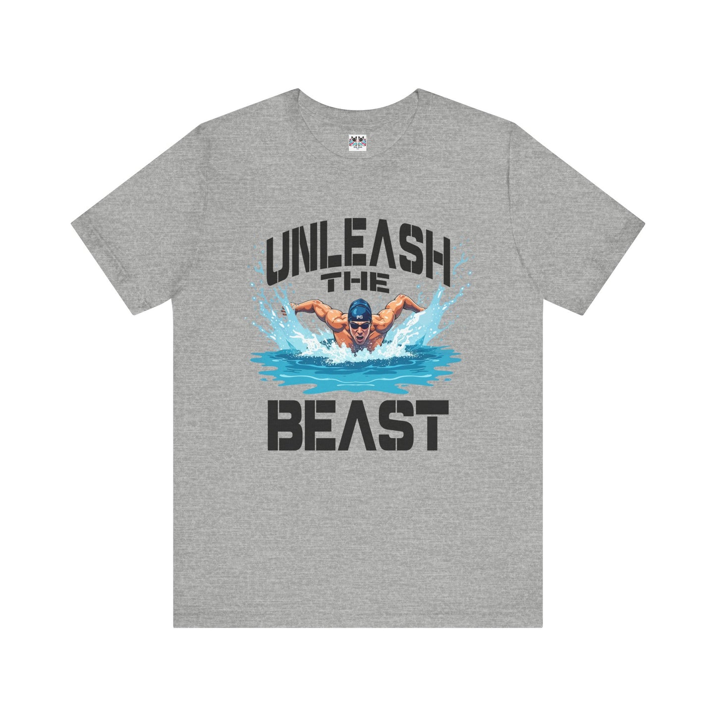 Unleash the Beast Butterfly Stroke Swimming Power Athlete Sports T-Shirt