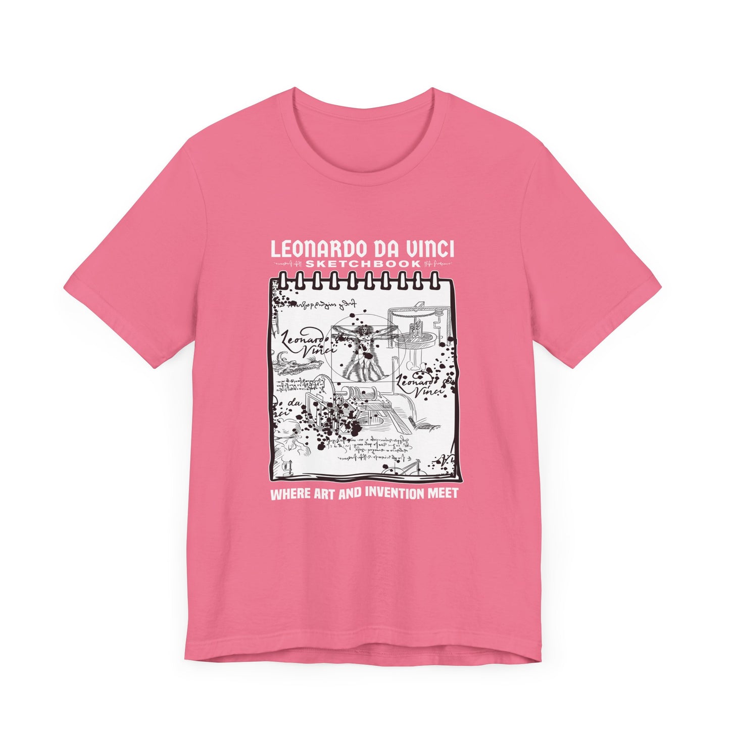 Leonardo’s Sketchbook Tee, Inventor Tribute Shirt, Renaissance Genius Graphic, Art History Top, Creativity Inspired Gift