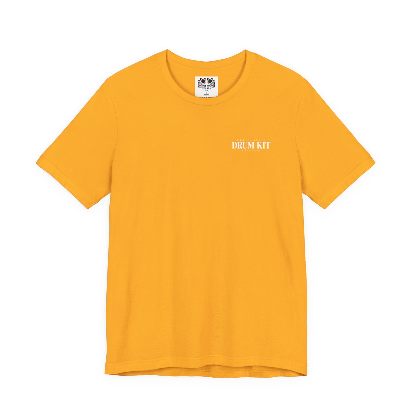 The Classic Drum Kit T-Shirt – Detailed Labeled Drum Set Graphic