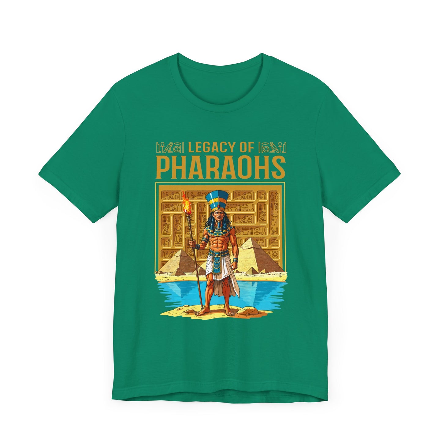 Legacy of Pharaohs Tee, Egyptian History Shirt, Ancient Kings Graphic Tee, Pyramid Power Top, Royal Heritage Gift