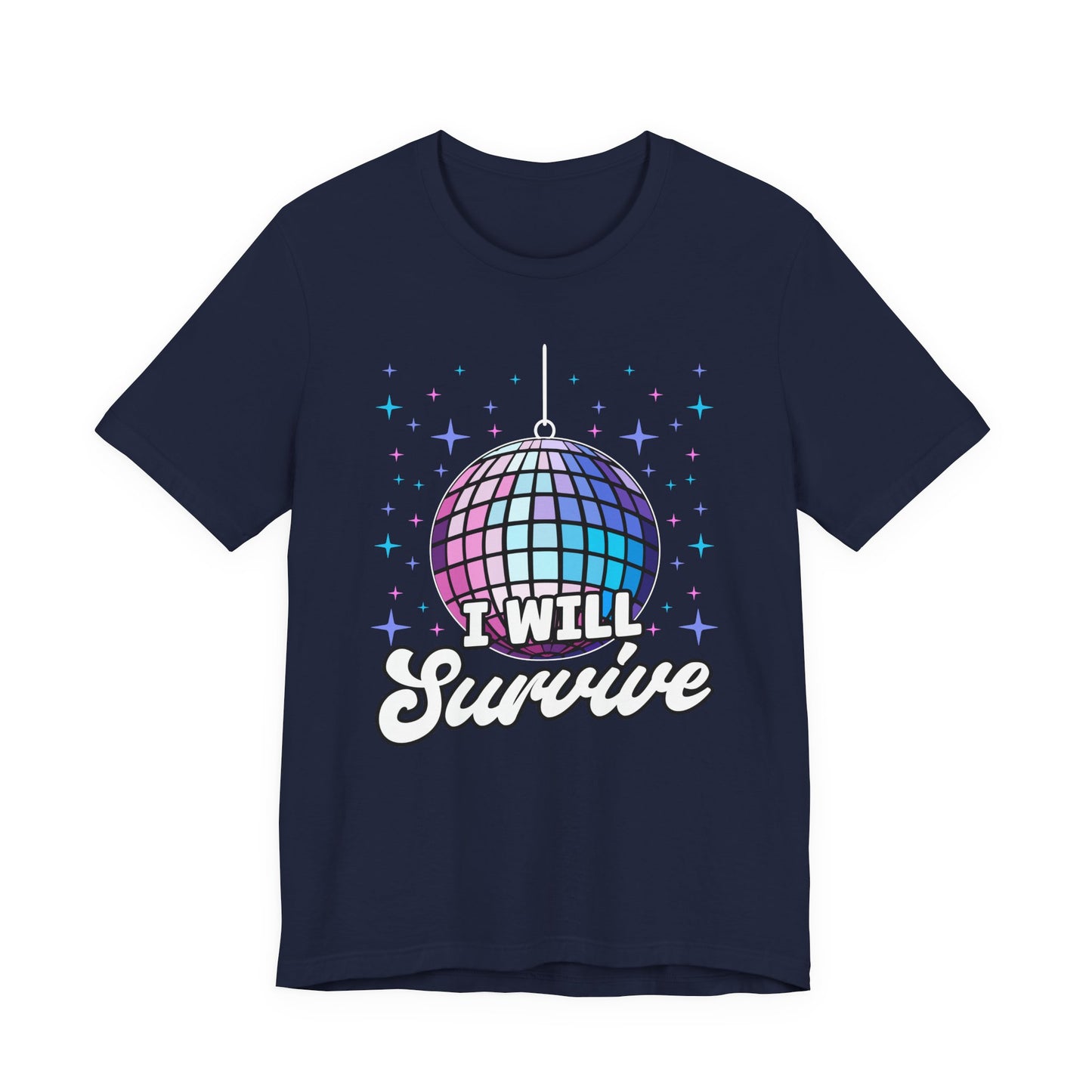 I Will Survive Disco Ball T-Shirt – Retro Party Dance Floor Graphic Tee