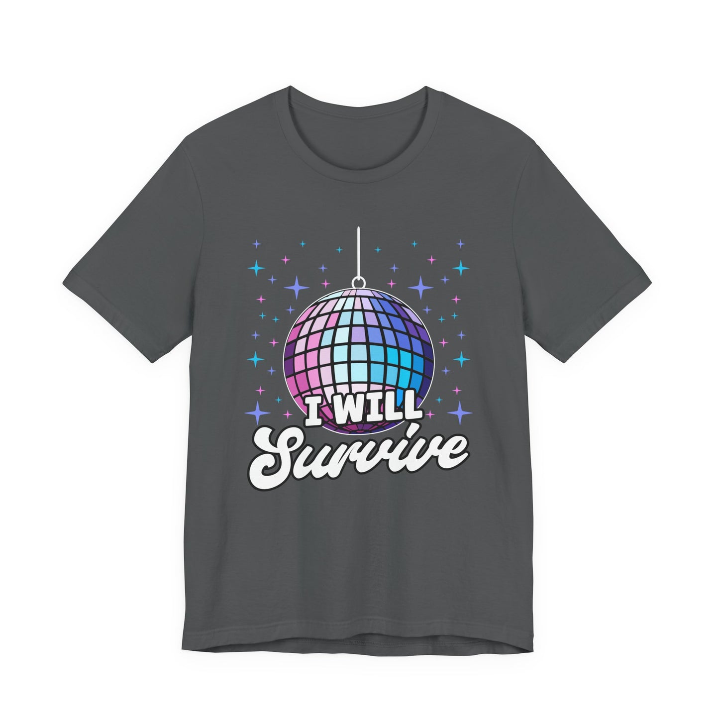 I Will Survive Disco Ball T-Shirt – Retro Party Dance Floor Graphic Tee