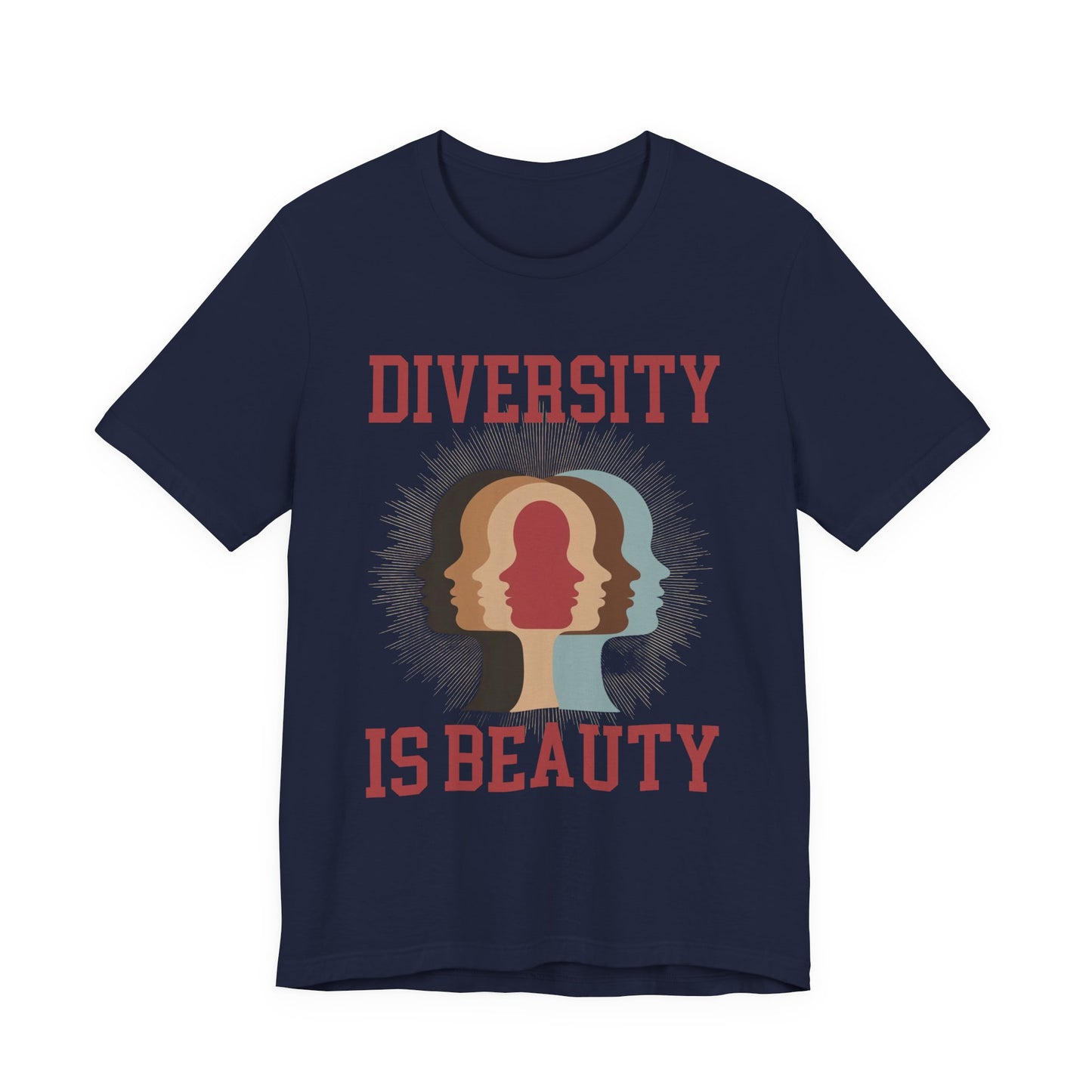 Diversity Is Beauty – Faces in Every Shade Inclusive Graphic T-Shirt