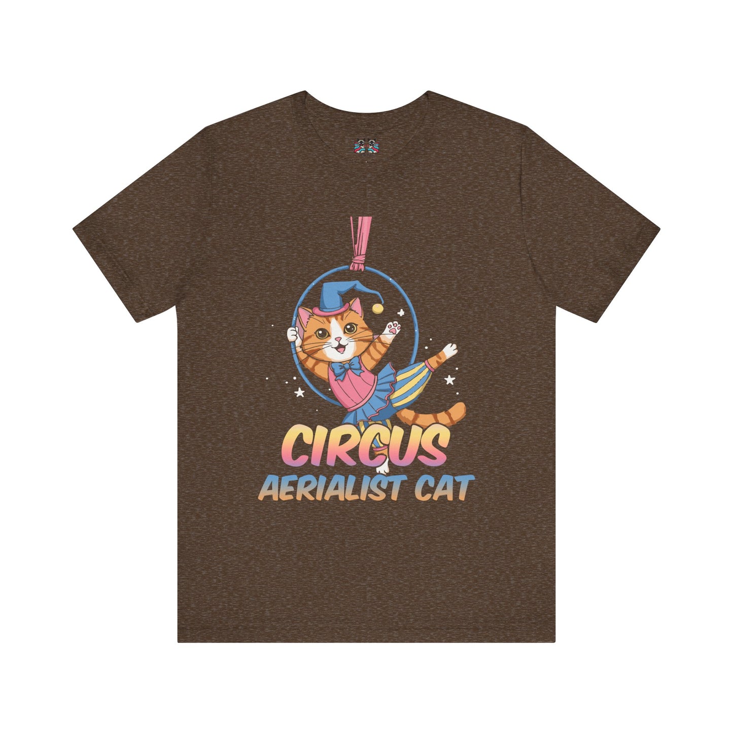 Circus Aerialist Cat - Cute and Funny Performer T-Shirt