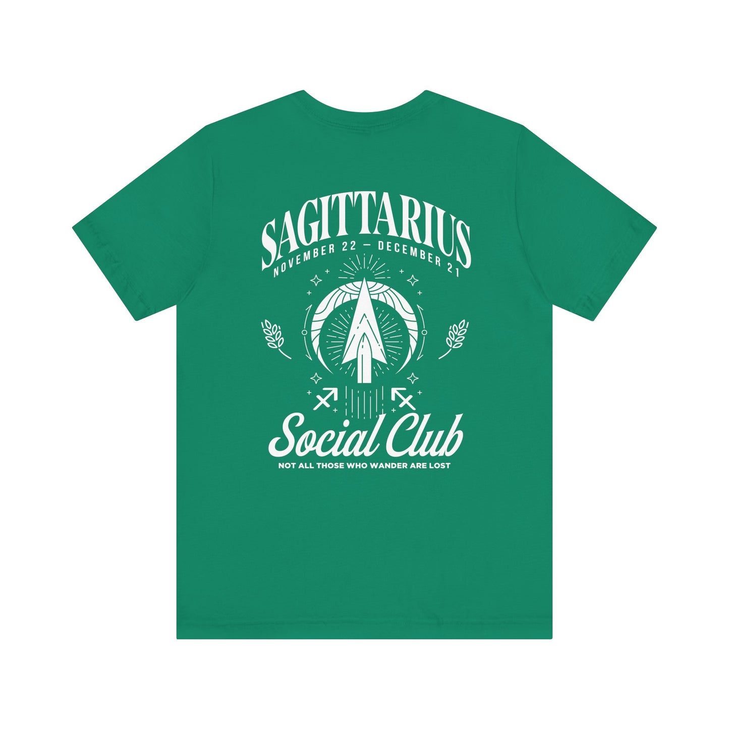 Sagittarius Social Club T-Shirt – Not All Those Who Wander Are Lost