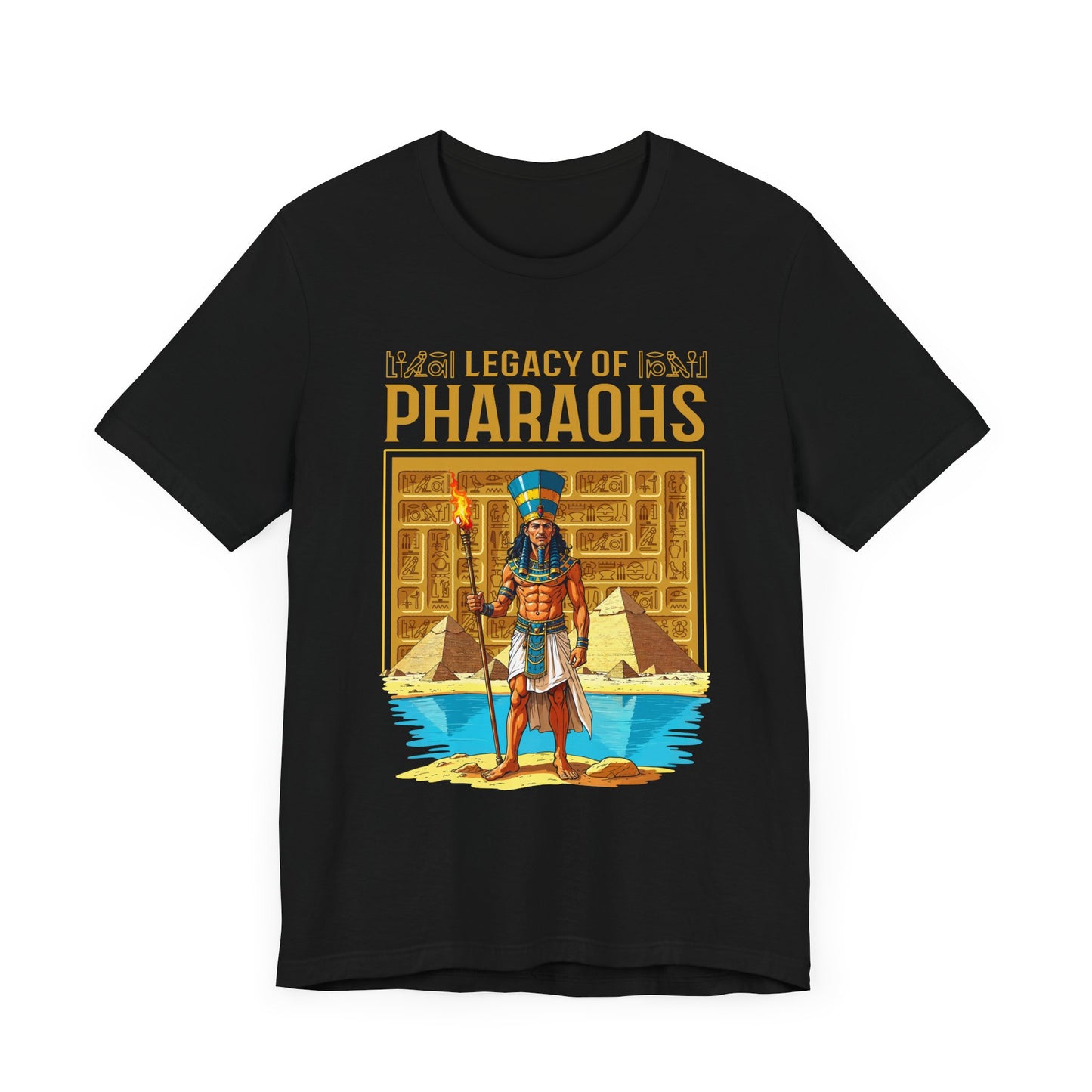 Legacy of Pharaohs Tee, Egyptian History Shirt, Ancient Kings Graphic Tee, Pyramid Power Top, Royal Heritage Gift