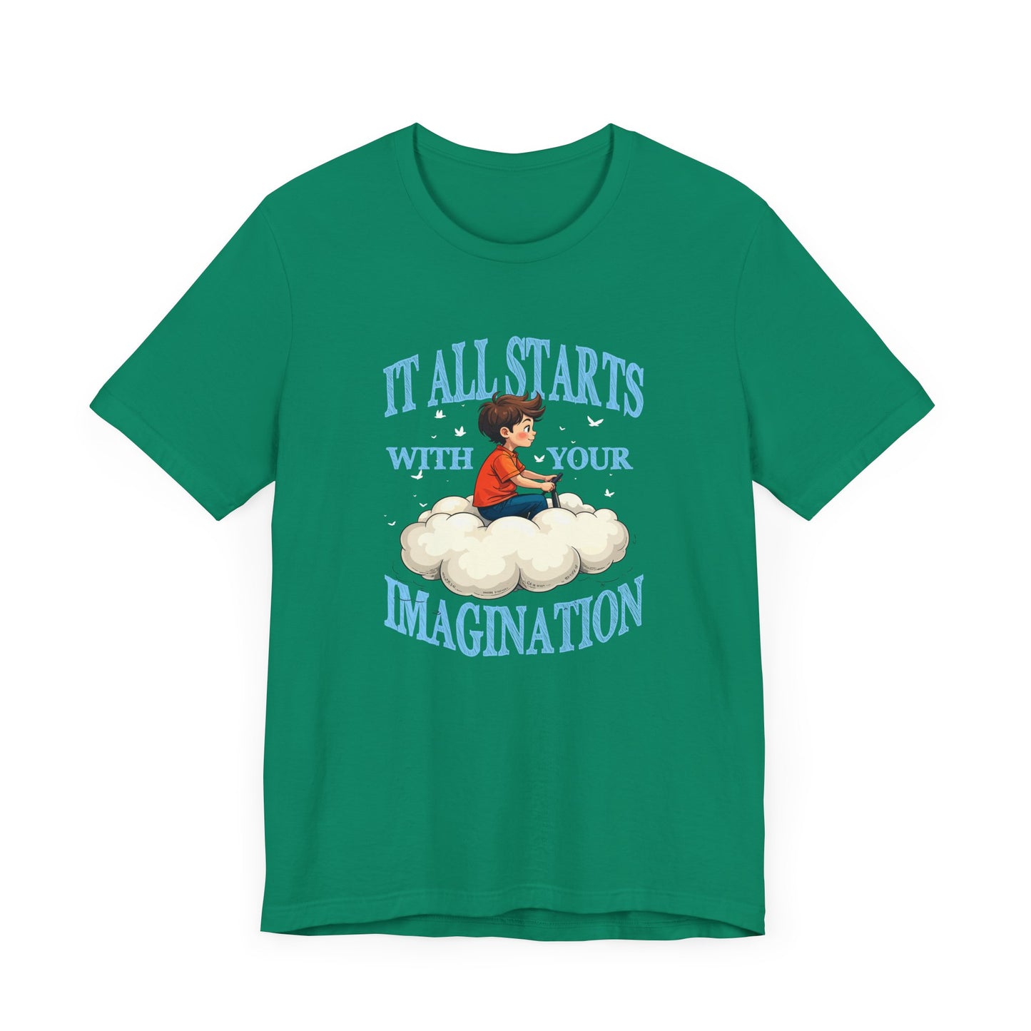 Cloud Control - Imagine Your Own Reality – Toddler Controlling Cloud with Stars & Planets Graphic T-Shirt