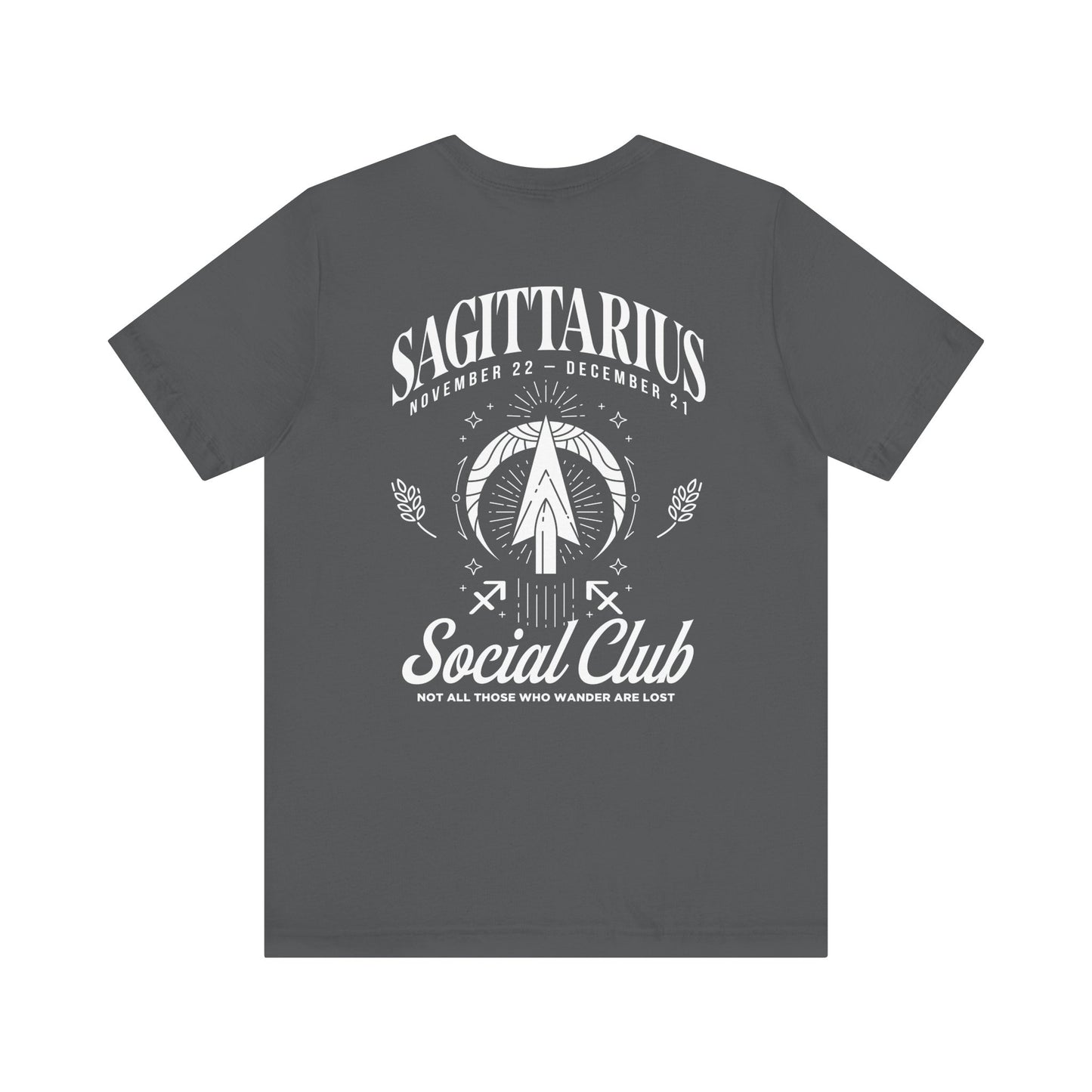 Sagittarius Social Club T-Shirt – Not All Those Who Wander Are Lost