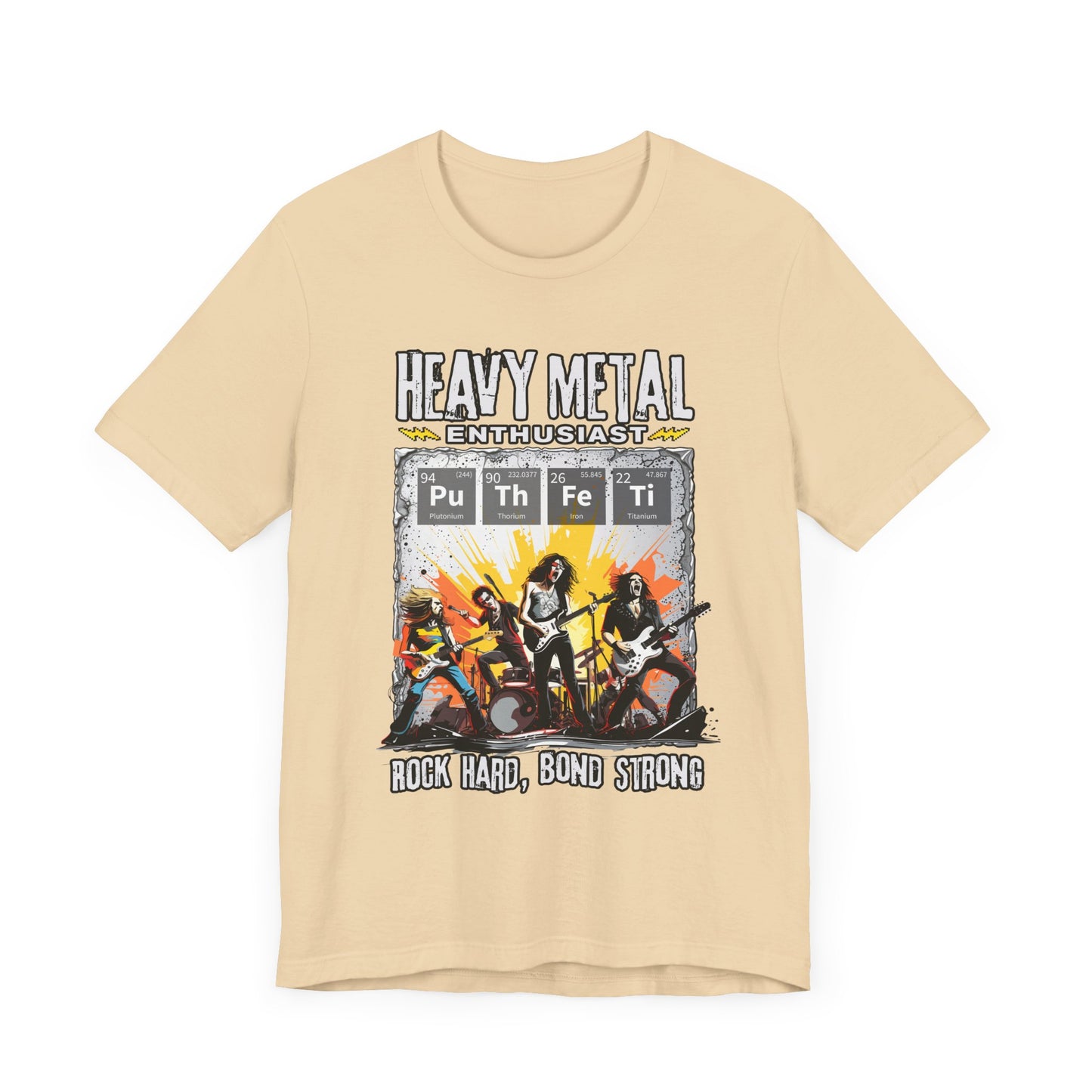 Heavy Metal Enthusiast Tee, Rock Vibes Shirt, Chemistry Pun Top, Science Humor Graphic Tee, Music + Science Gift
