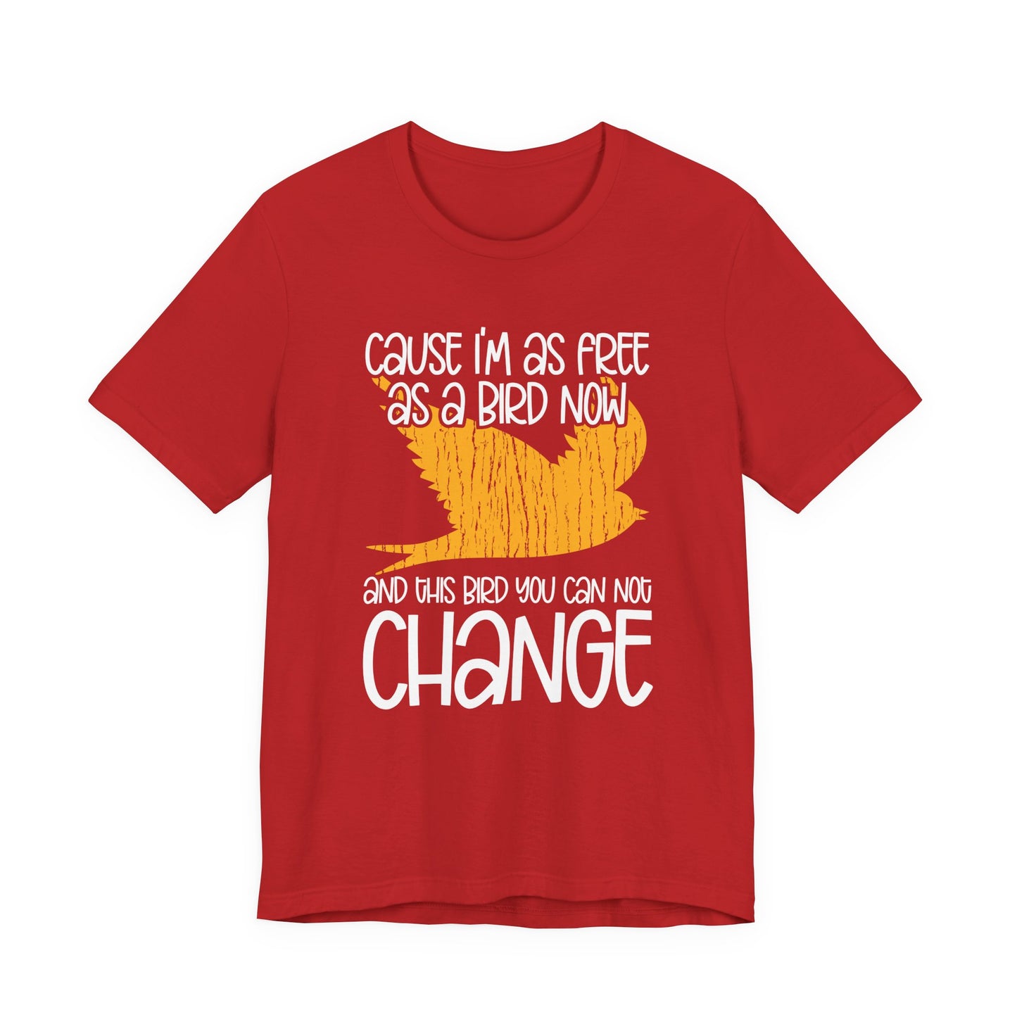 Free as a Bird T-Shirt – Abstract Flying Bird Graphic Freedom Tee