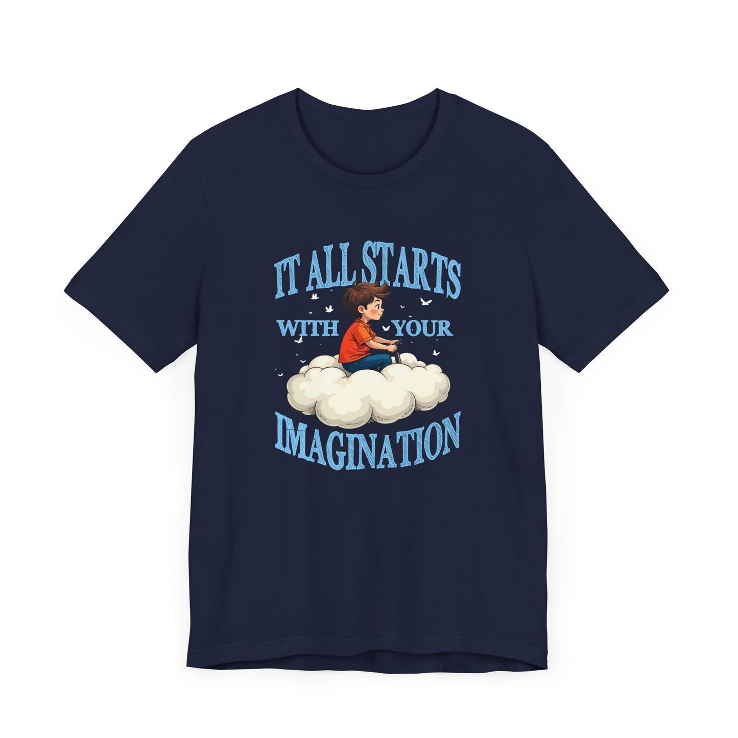Cloud Control - Imagine Your Own Reality – Toddler Controlling Cloud with Stars & Planets Graphic T-Shirt