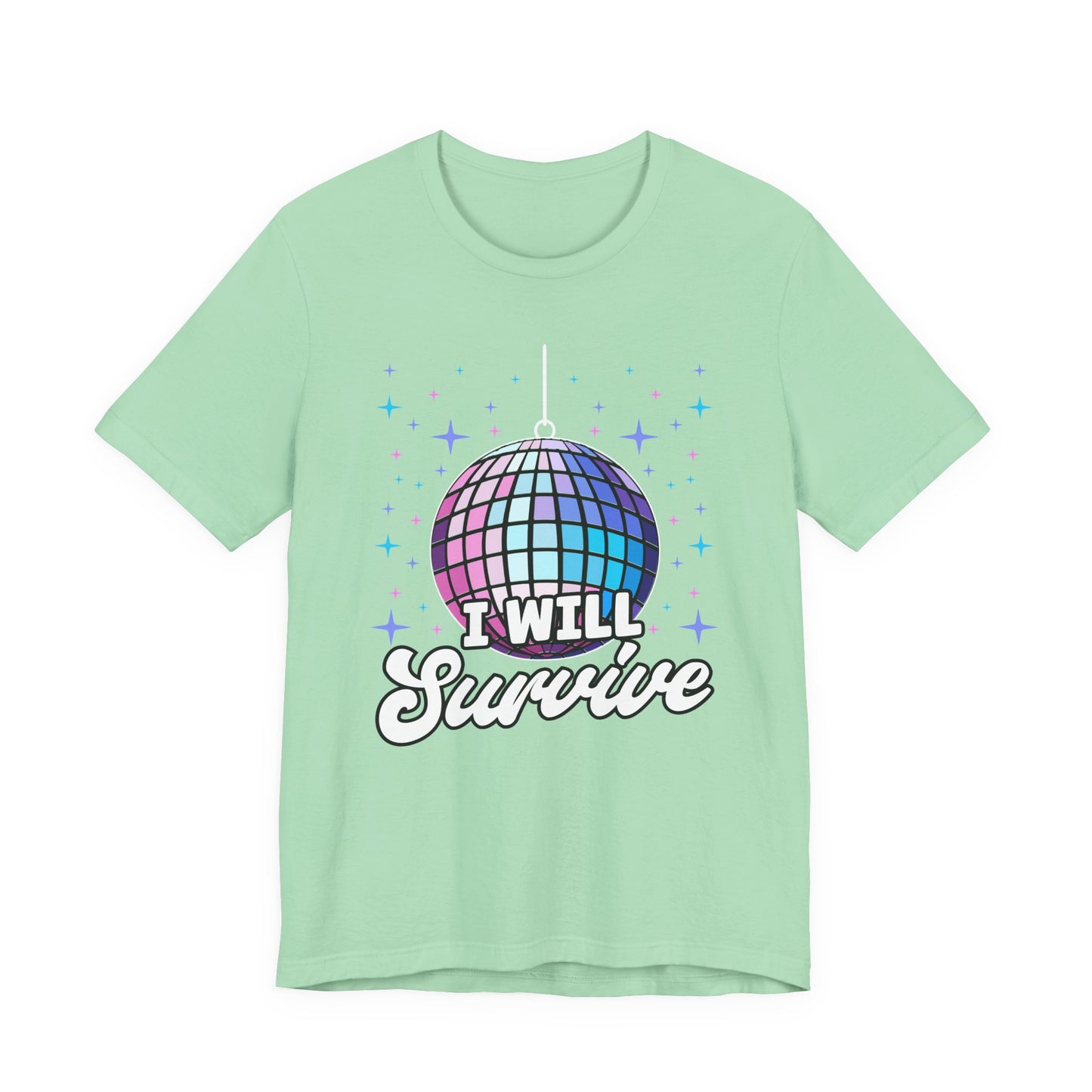 I Will Survive Disco Ball T-Shirt – Retro Party Dance Floor Graphic Tee