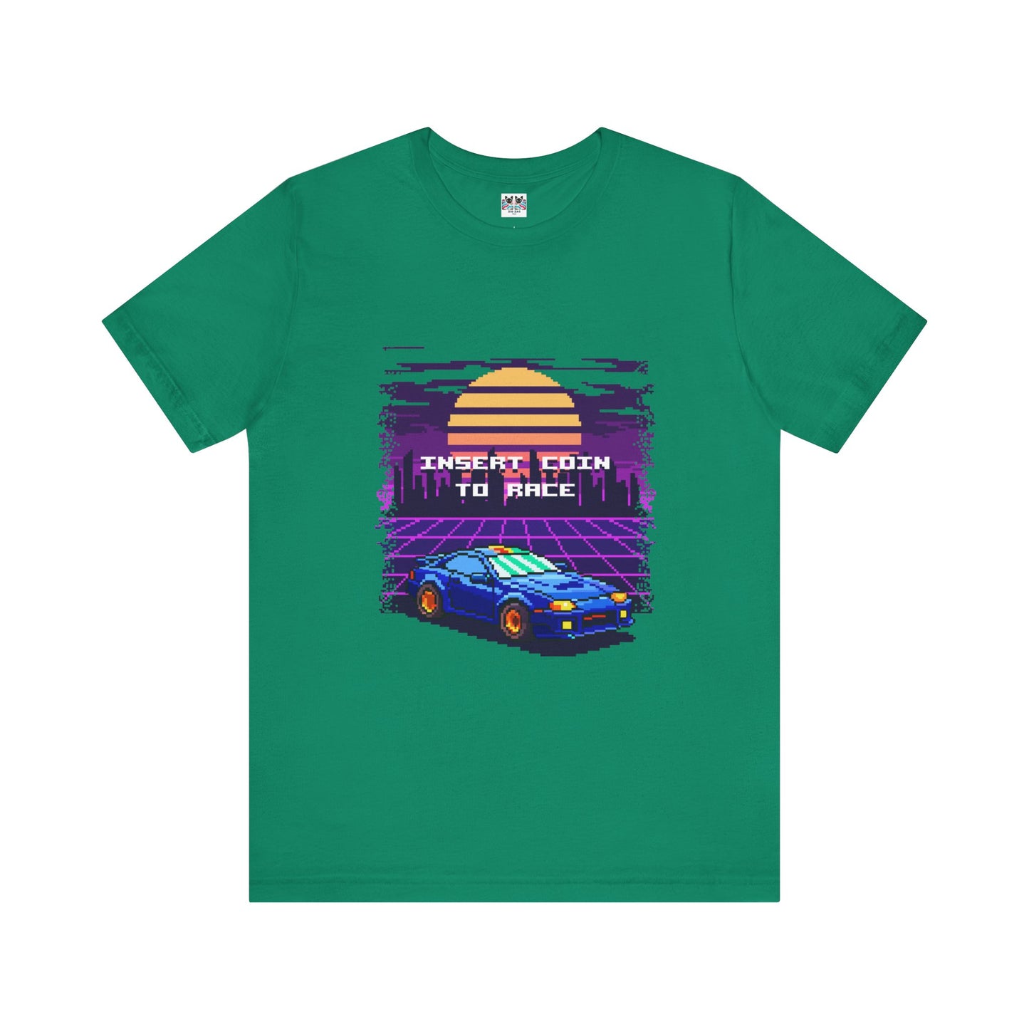Retro Racing Arcade Pixel Gamer Insert Coin 80s Style T-Shirt