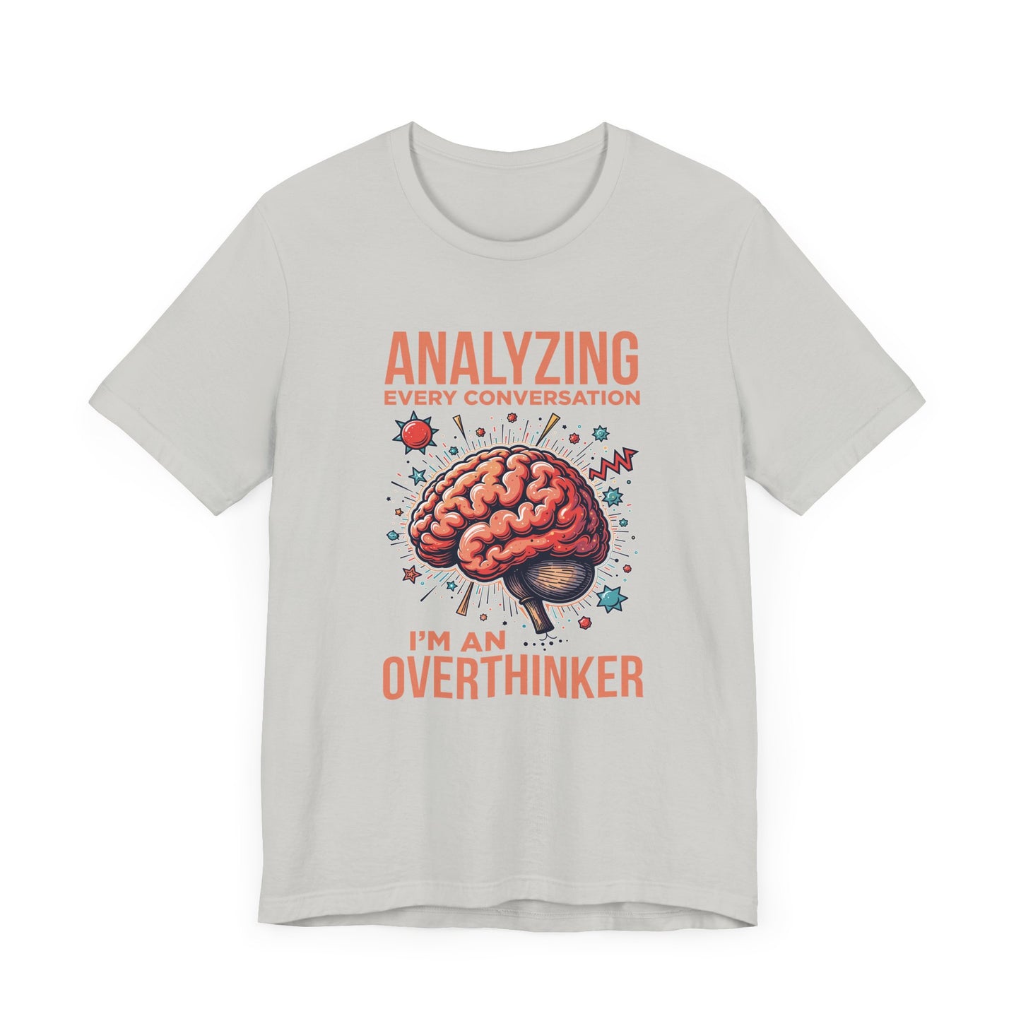Can’t Talk I’m Busy Overthinking Tee, Mental Spiral Shirt, Anxious Brain Humor Tee, Self Aware Graphic, Relatable Mood Gift