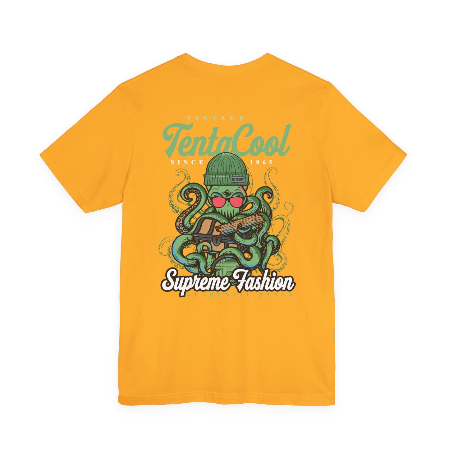 Vintage Tentacool T-Shirt – Cool Octopus with Treasure Chest Graphic