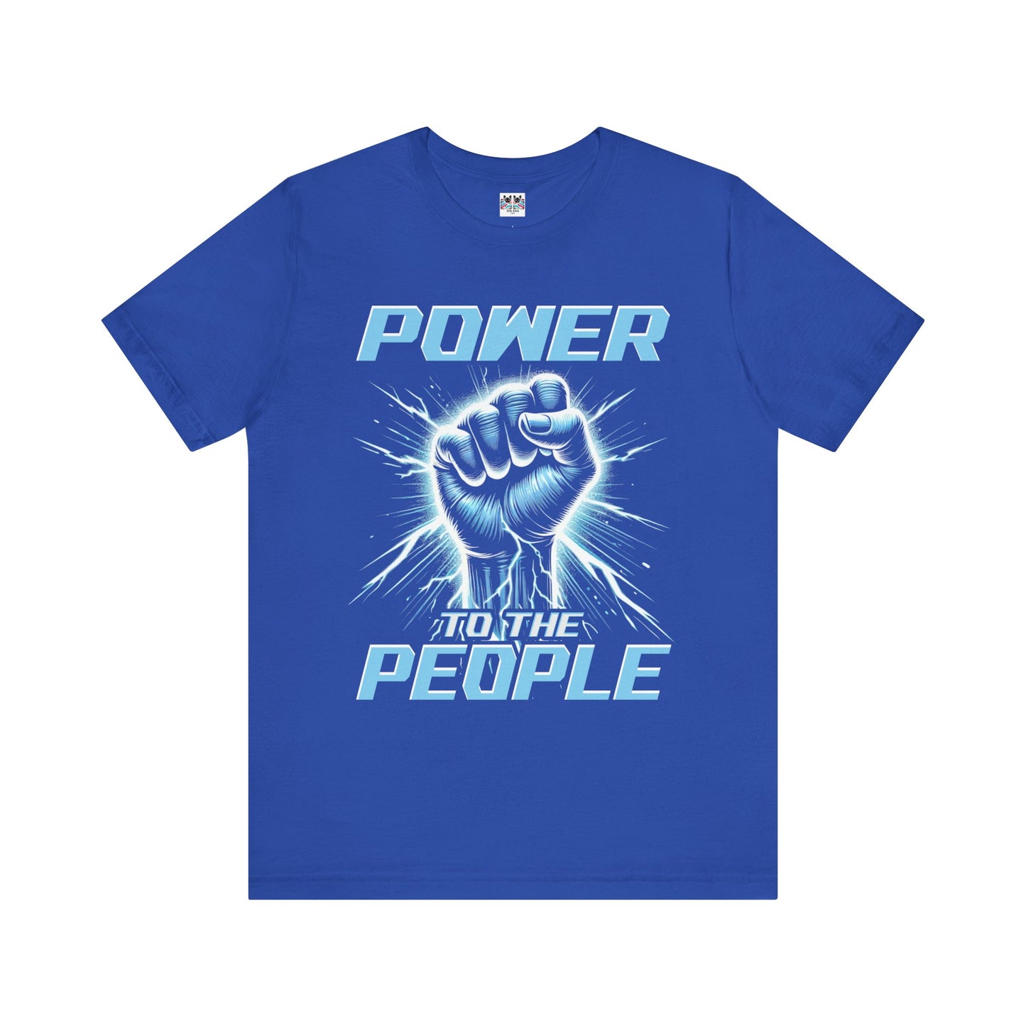 Power to the People Electric Resistance Bold Revolution Graphic T-Shirt