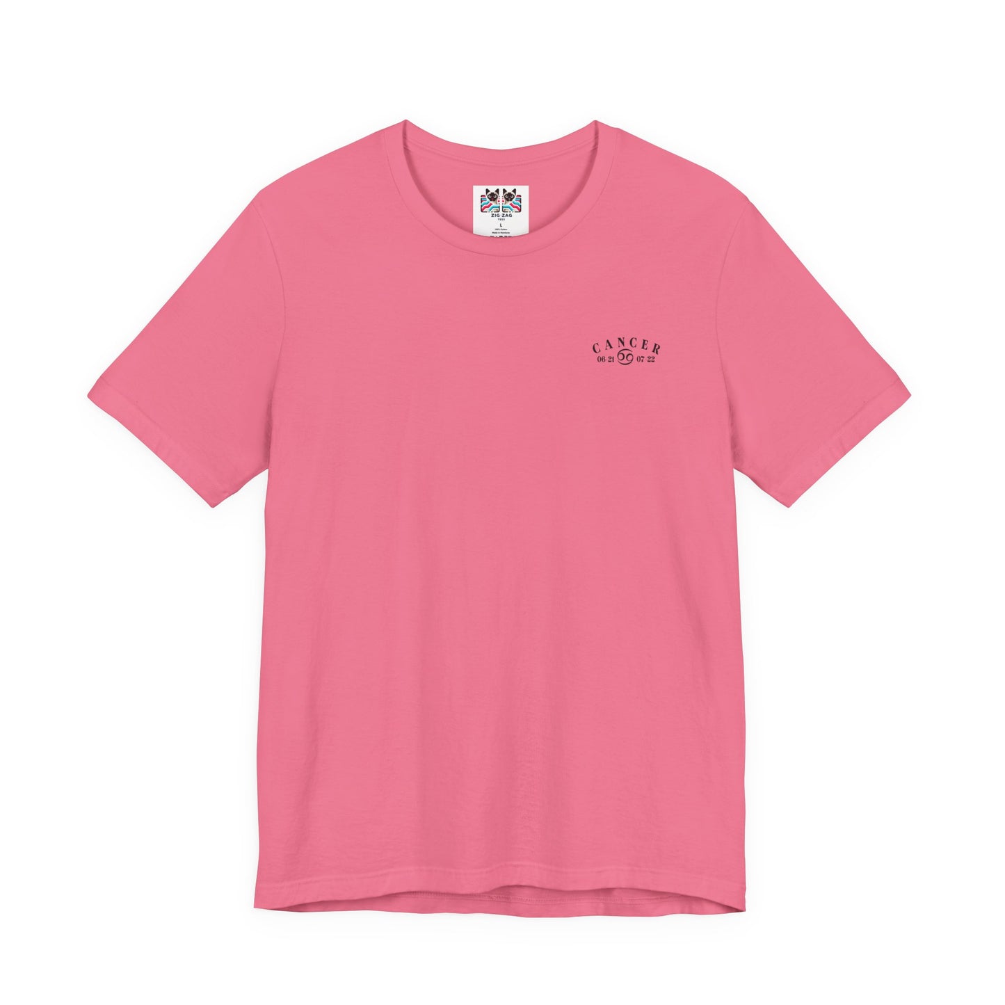 Colorful Cancer Zodiac T-Shirt – Crab with Constellation, Leaves & Flowers