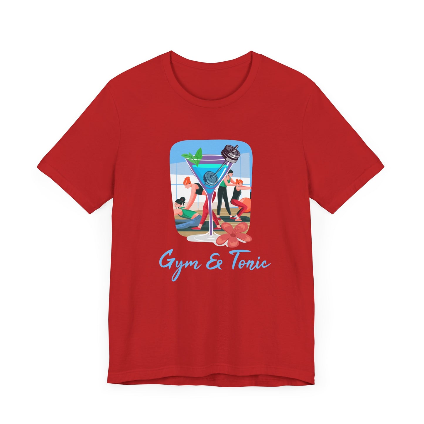 Gym and Tonic Tee, Fitness Pun Shirt, Workout Humor Graphic, Exercise and Fun Top, Healthy Balance Gift