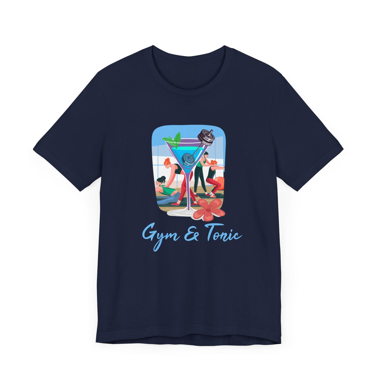Gym and Tonic Tee, Fitness Pun Shirt, Workout Humor Graphic, Exercise and Fun Top, Healthy Balance Gift