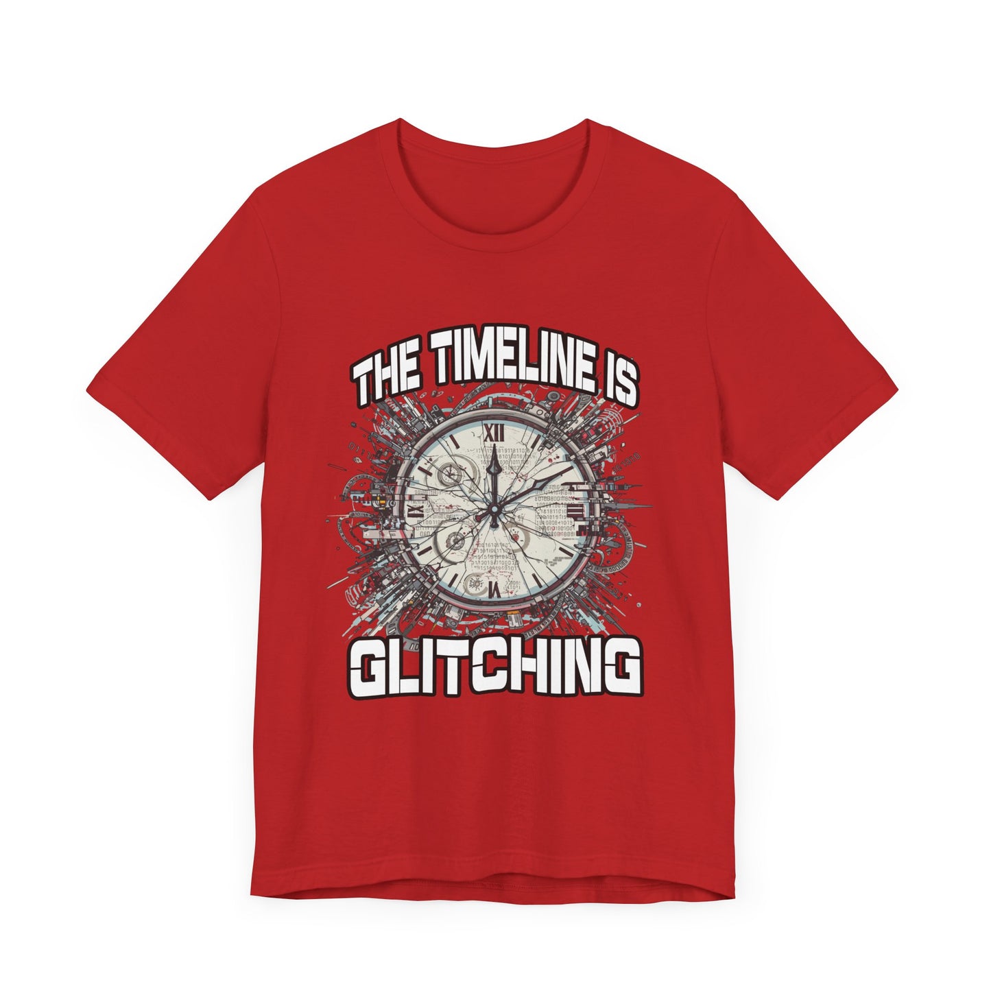 The Timeline is Glitching Tee, Sci-Fi Reality Error Shirt, Alternate Universe Humor Tee, Time Travel Nerd Gift Top