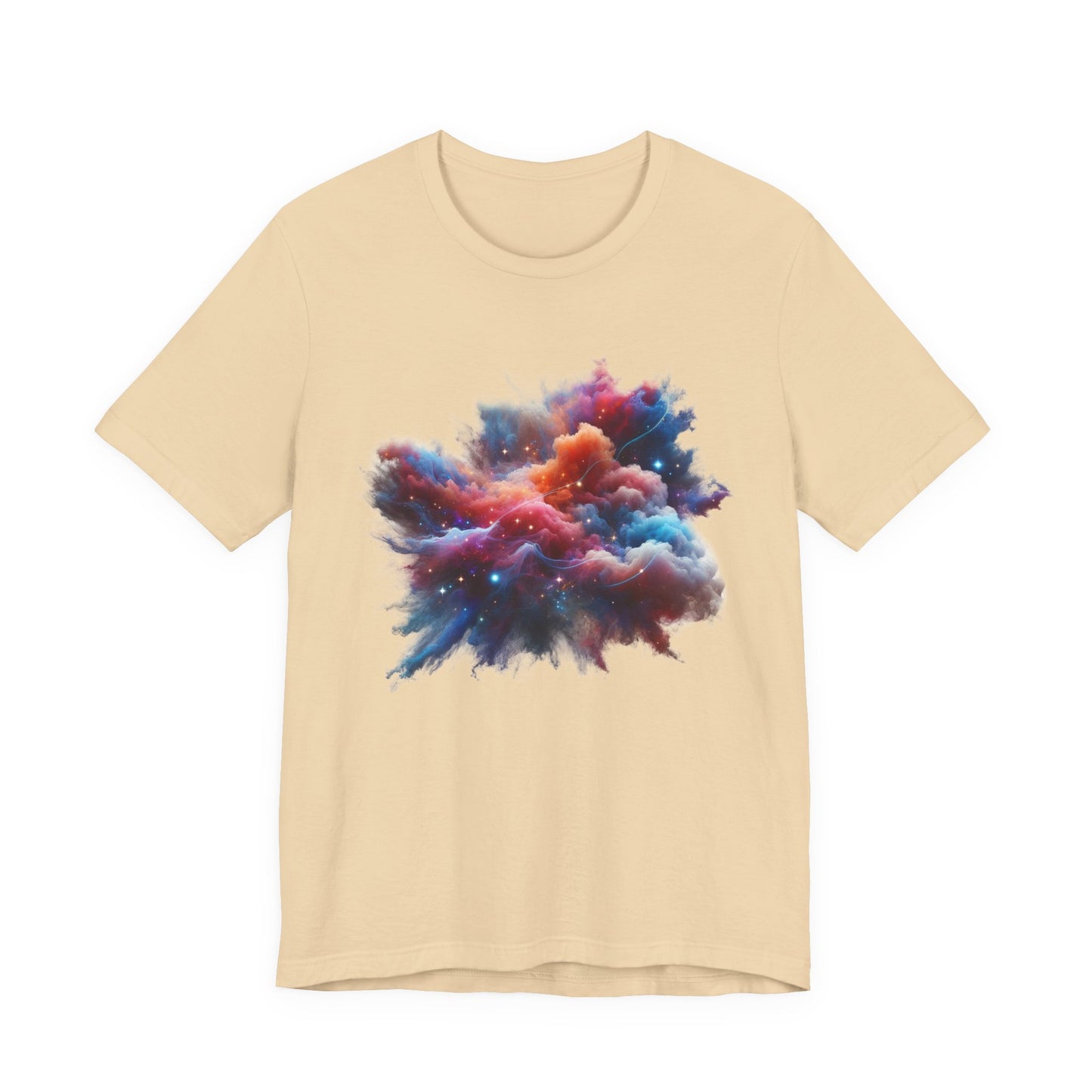 Cosmic Smoke – Colorful Space Swirl Graphic T-Shirt