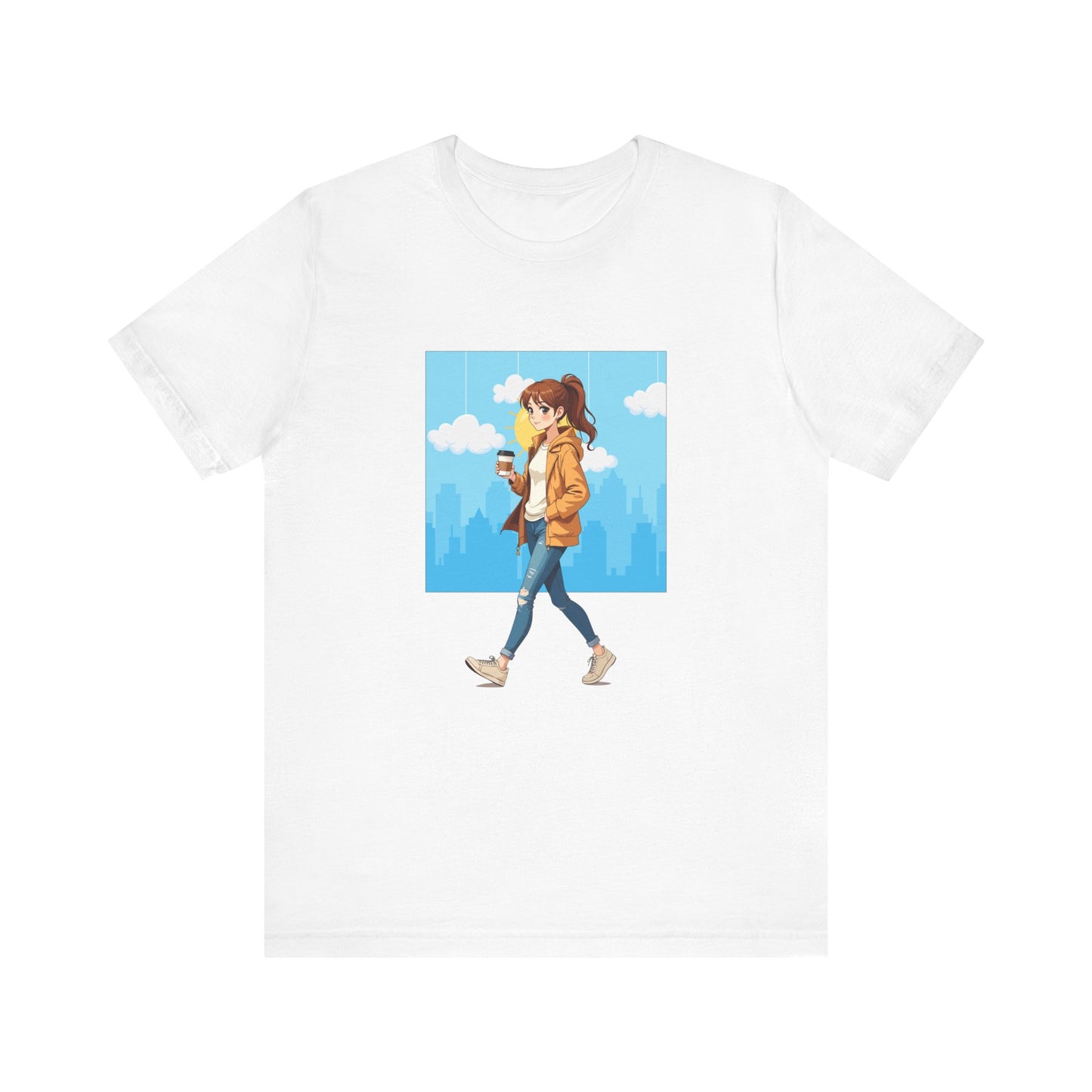 Coffee Runs and City Streets Shirt, Urban Vibes Tee, On The Go Lifestyle Shirt, Caffeine Lover Top, City Girl Gift Shirt