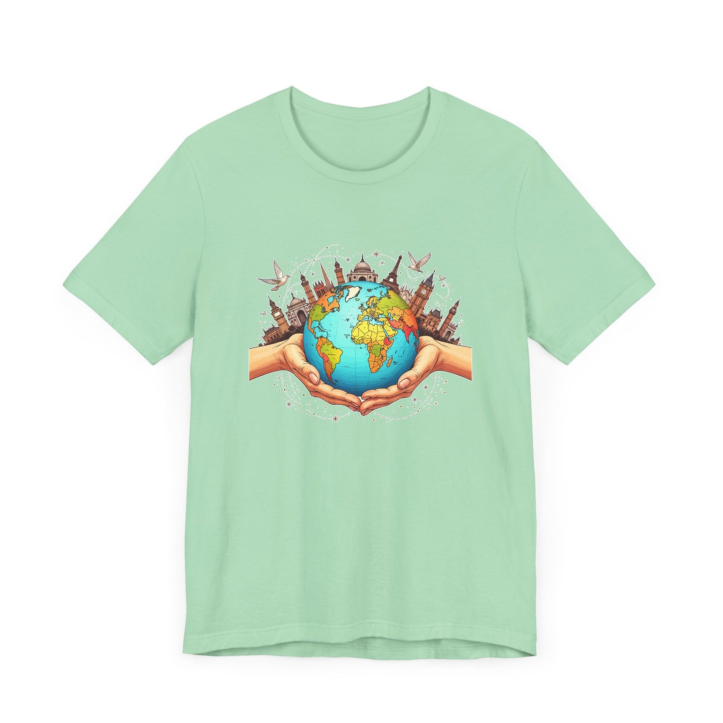 Beyond Borders Shirt Global Connection Graphic Tee for World Travelers Humanitarians and Dreamers Who Believe in Unity Without Walls