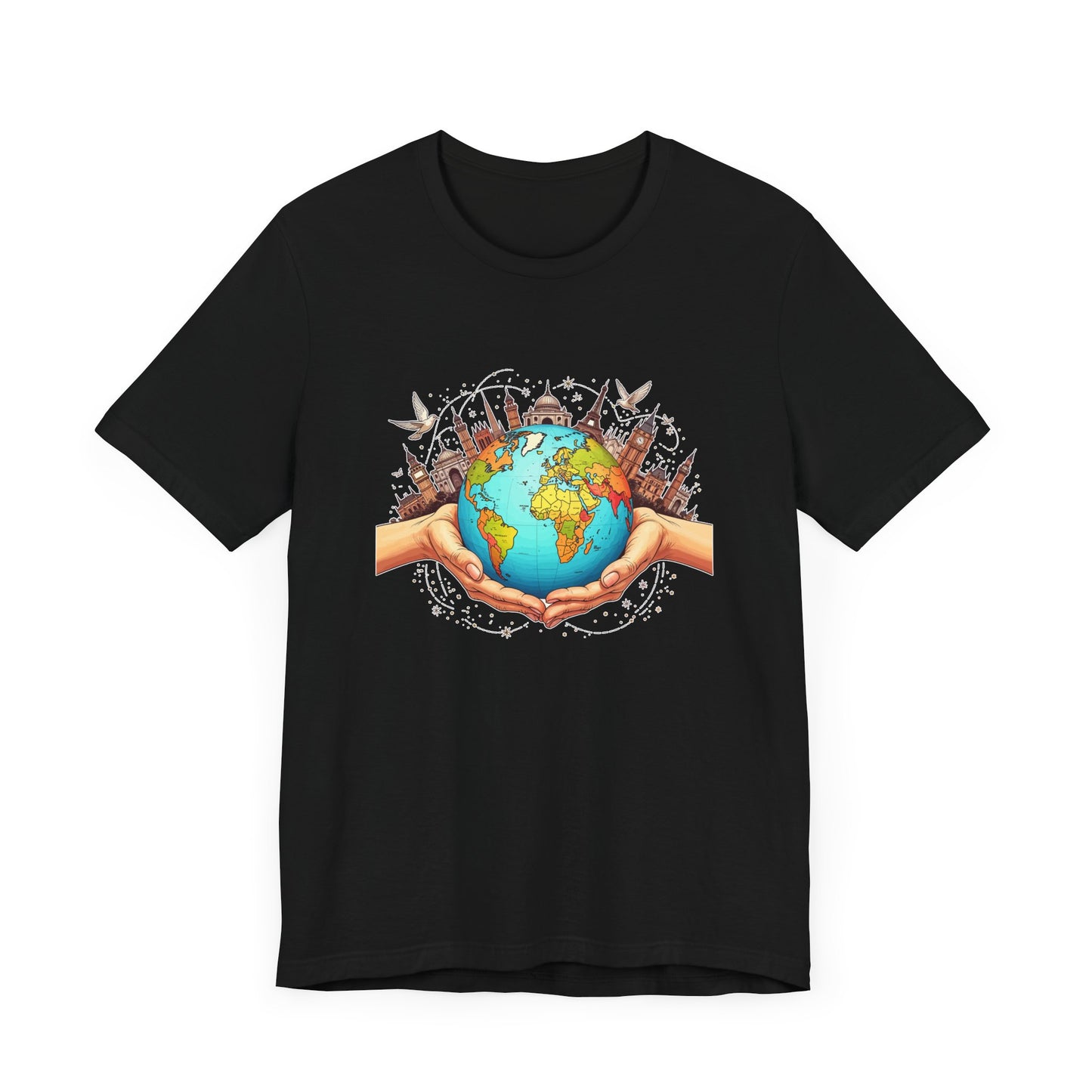 Beyond Borders Shirt Global Connection Graphic Tee for World Travelers Humanitarians and Dreamers Who Believe in Unity Without Walls
