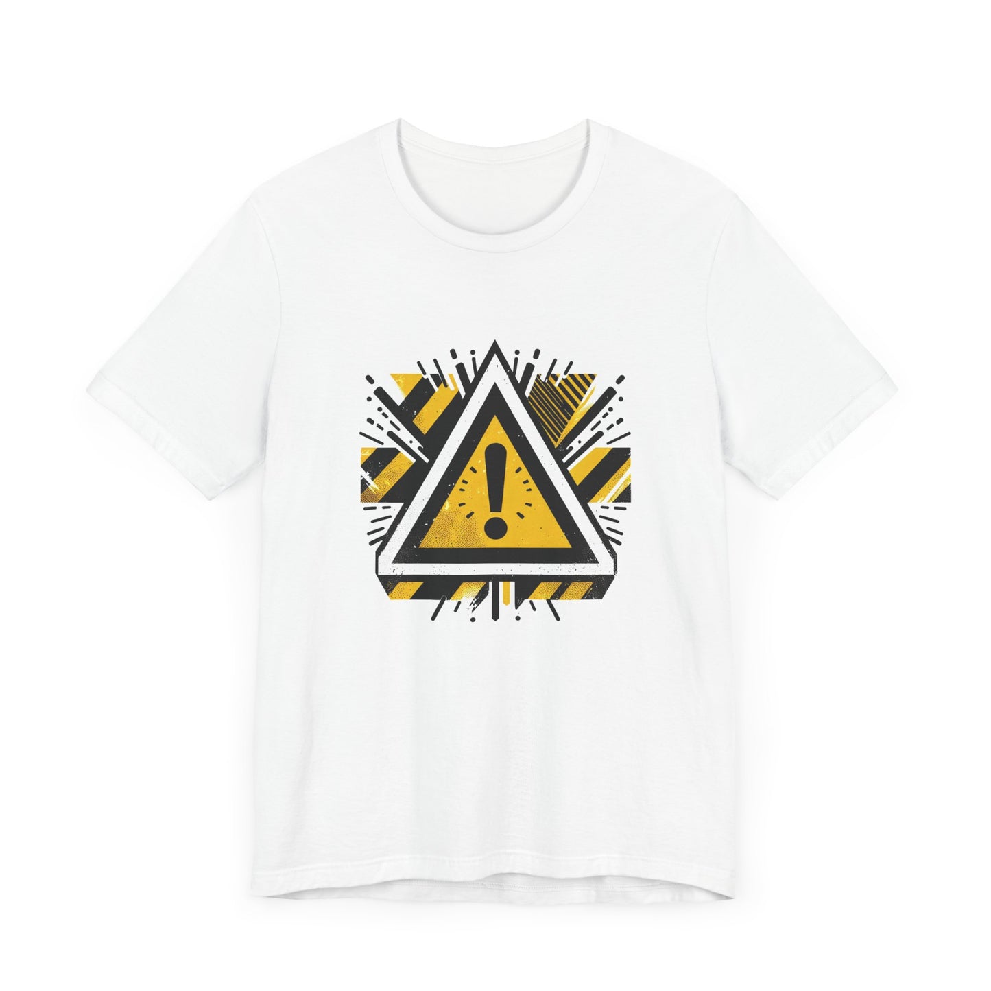 Abstract Warning | Modern Warning Symbol Graphic T-Shirt