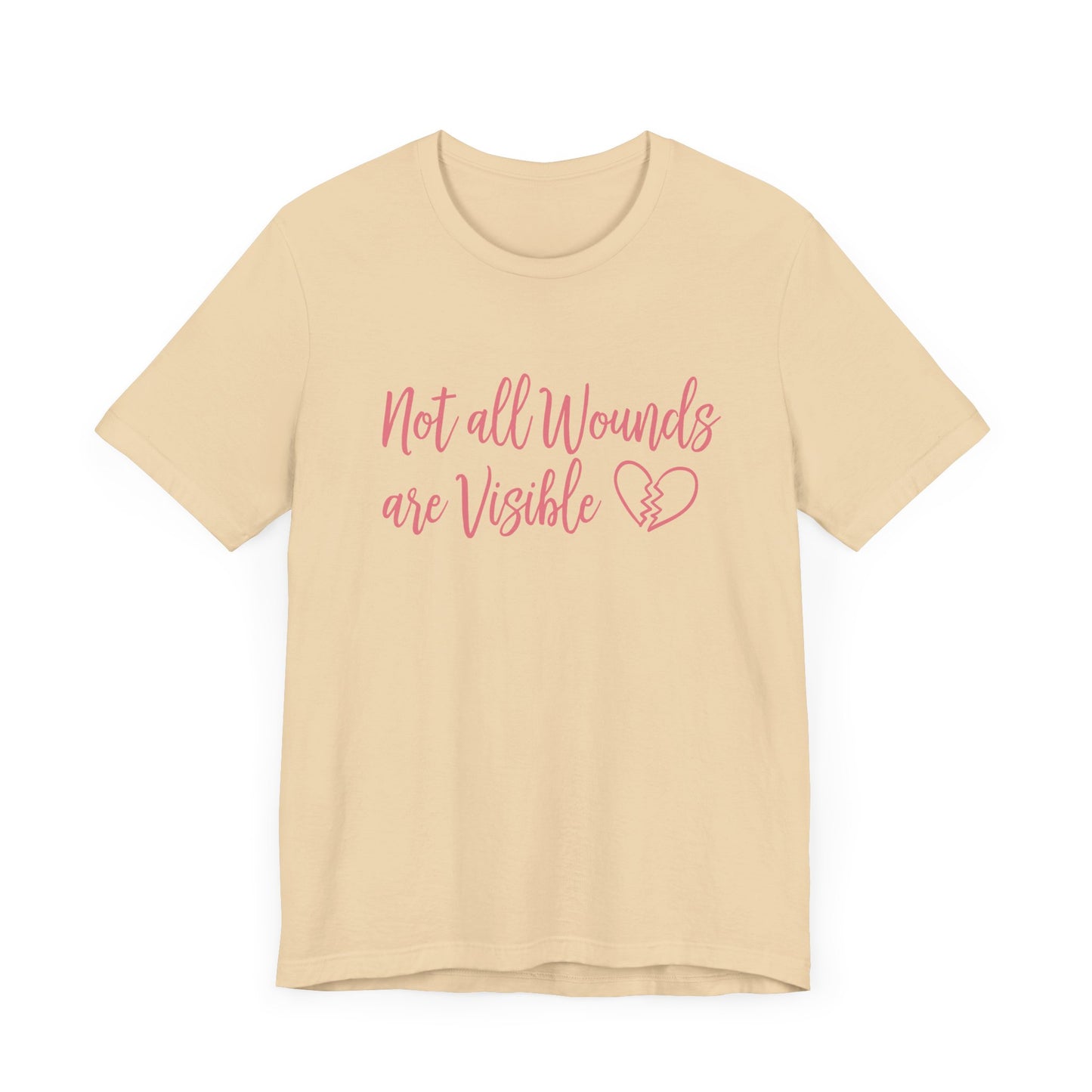 Not All Wounds Are Visible Official Graphic Statement Tee for Mental Health Warriors and Advocates of Inner Strength and Truth