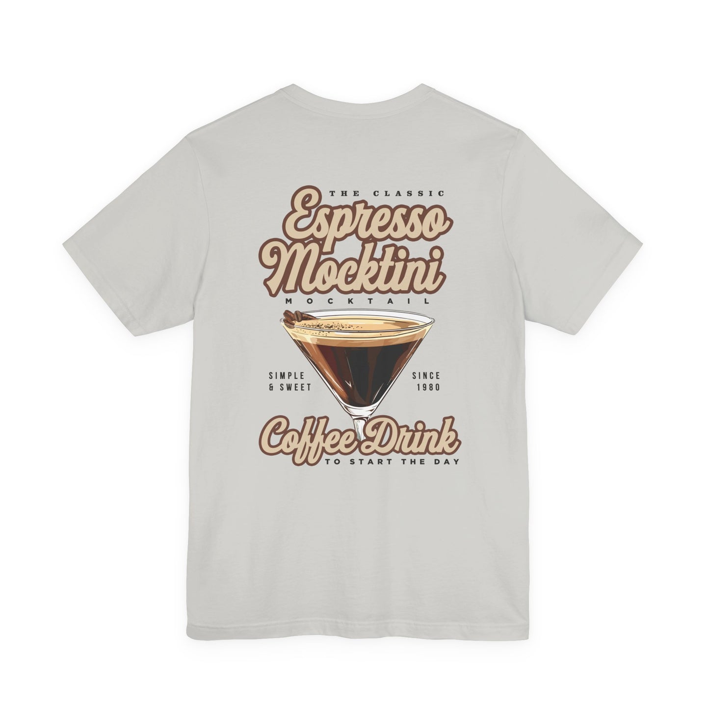 The Classic Espresso Mocktini Mocktail T-Shirt – Featuring Bold Coffee Drink Graphic