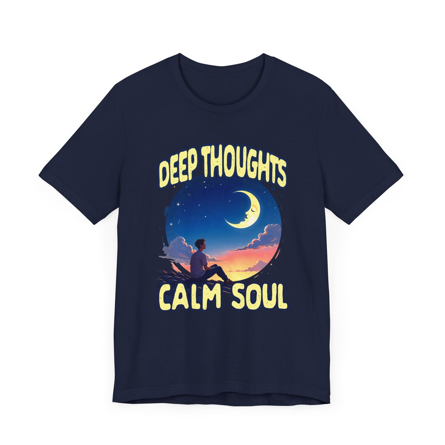 Midnight Thoughts Shirt Deep Thinker Aesthetic Tee for Overthinkers Night Owls Poets and Anyone Whose Mind Comes Alive After Dark