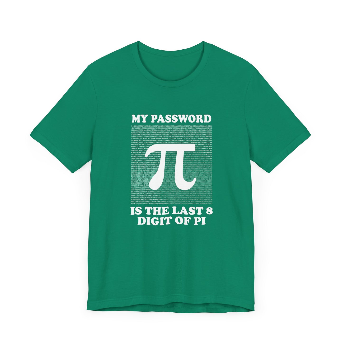 Math Humor T-Shirt – Last 8 Digits of Pi Password Joke