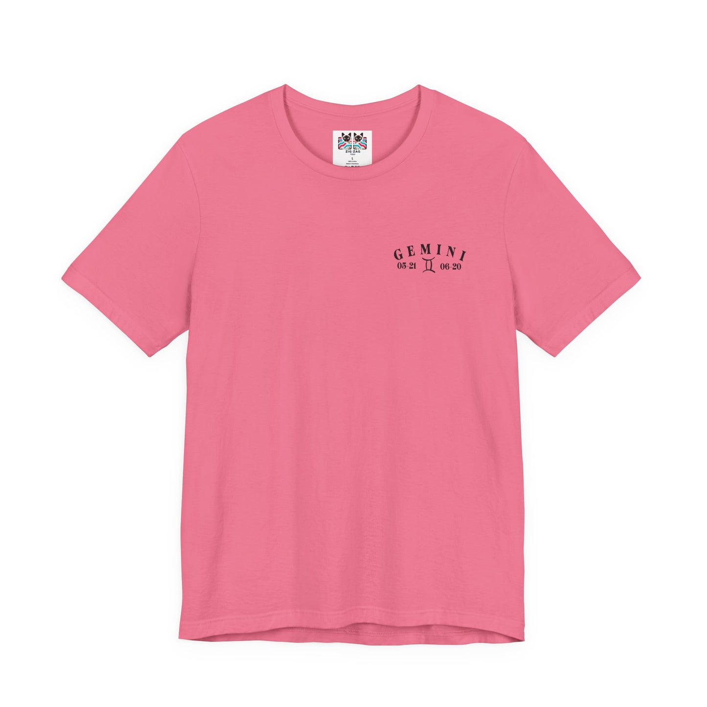 Gemini Zodiac T-Shirt – Ornate Twins with Constellation and Floral Design