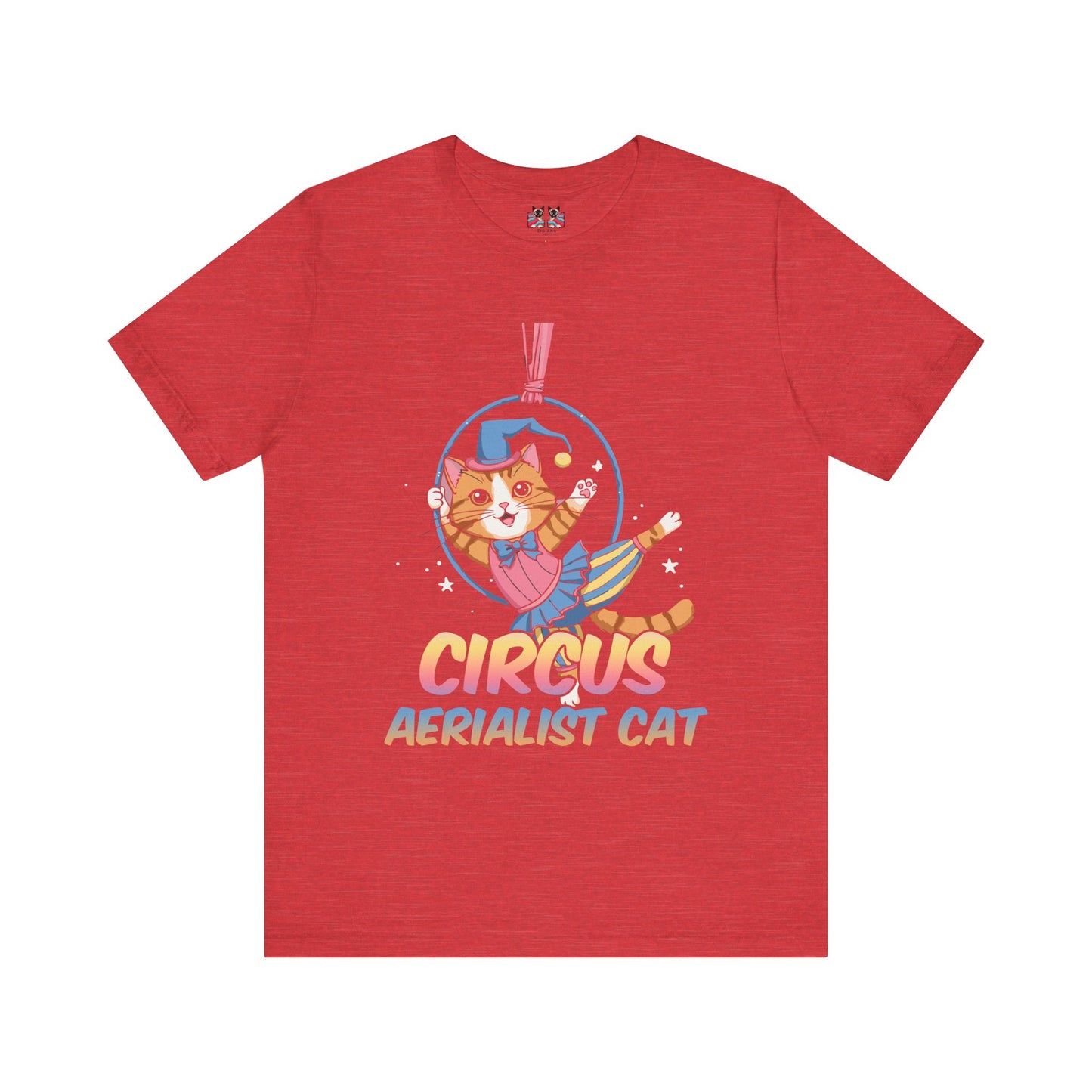 Circus Aerialist Cat - Cute and Funny Performer T-Shirt