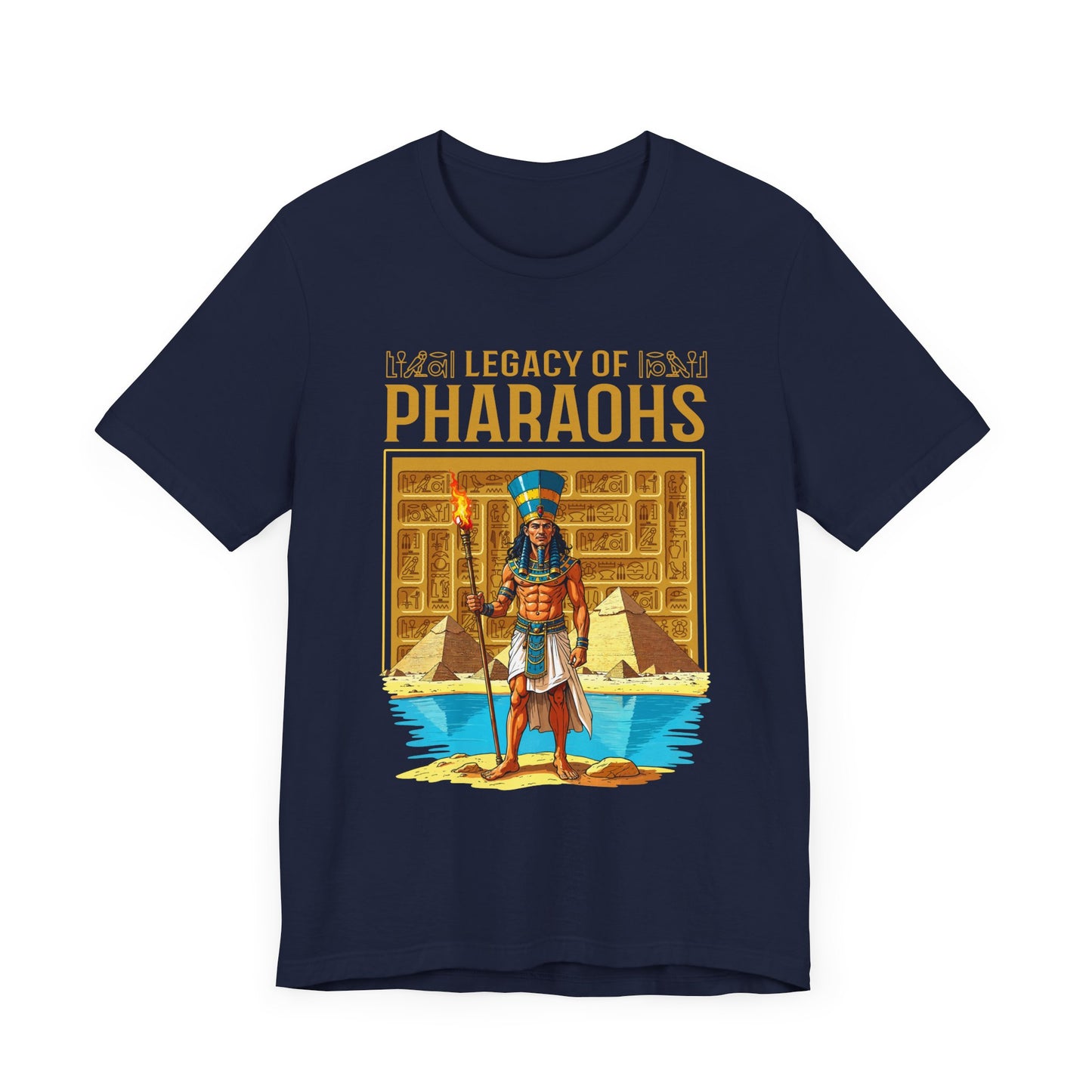 Legacy of Pharaohs Tee, Egyptian History Shirt, Ancient Kings Graphic Tee, Pyramid Power Top, Royal Heritage Gift