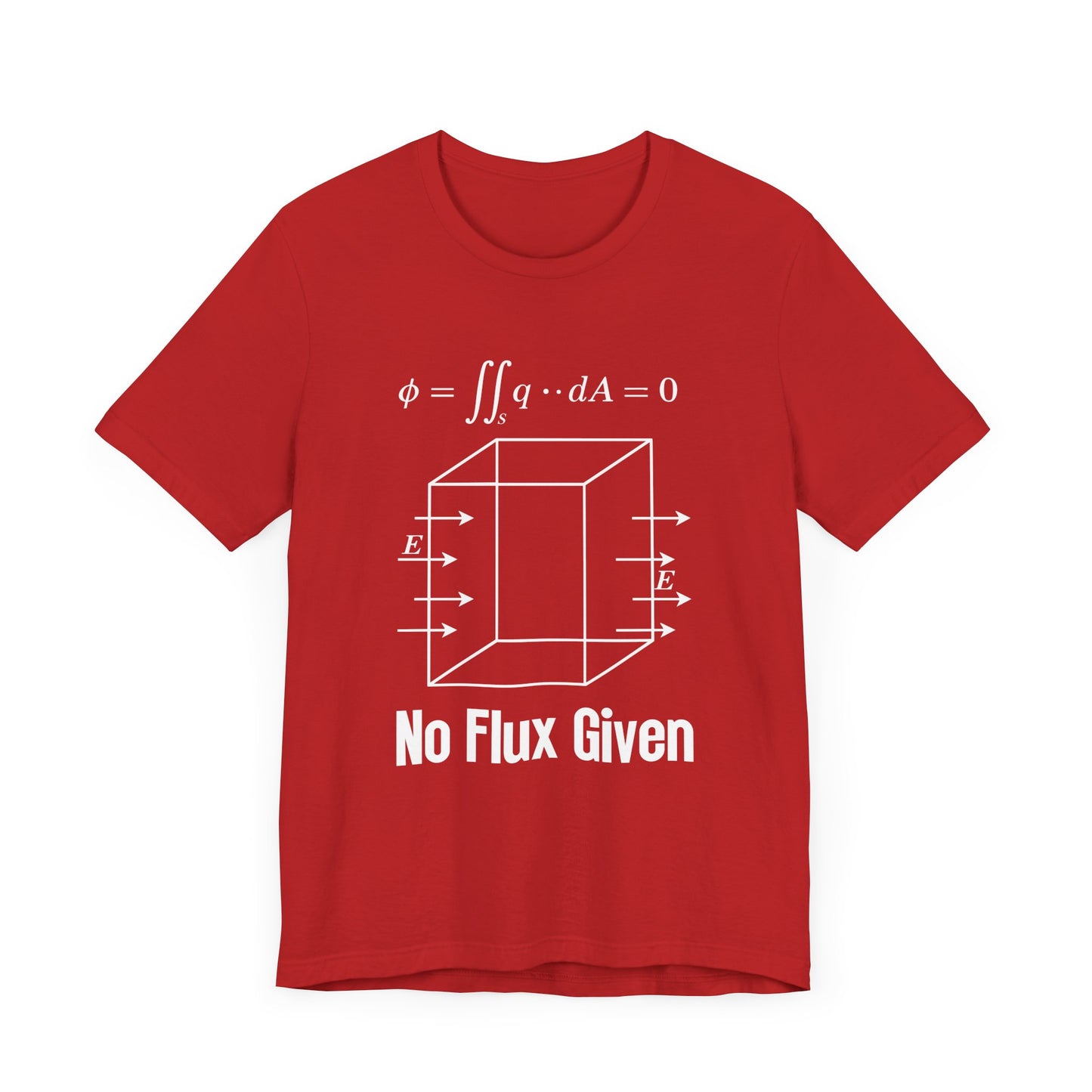 No Flux Given Science T-Shirt – Sarcastic Physics Equation Tee