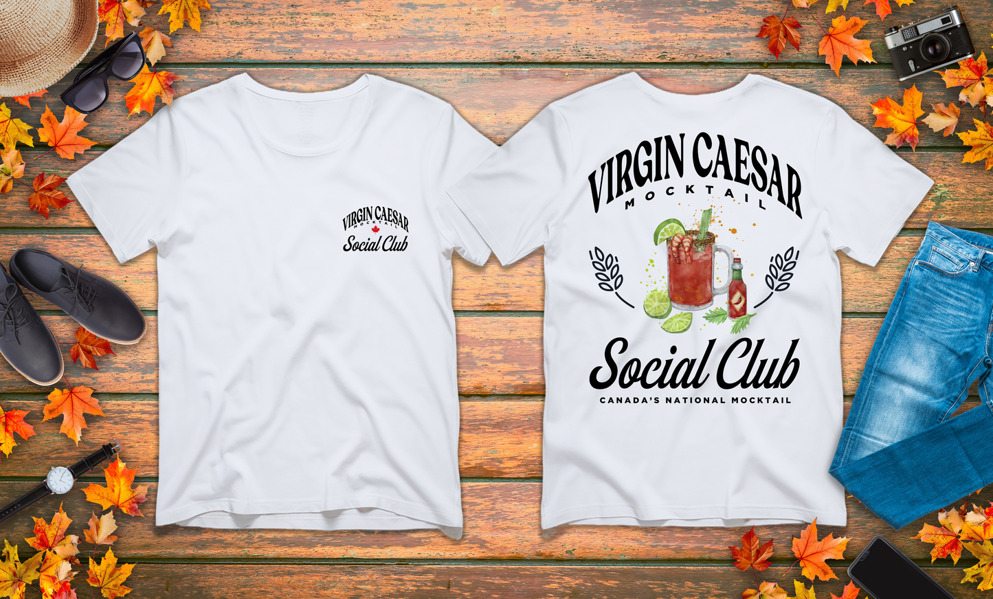 Virgin Caesar Mocktail T-Shirt – Featuring Classic Canadian Drink Graphic