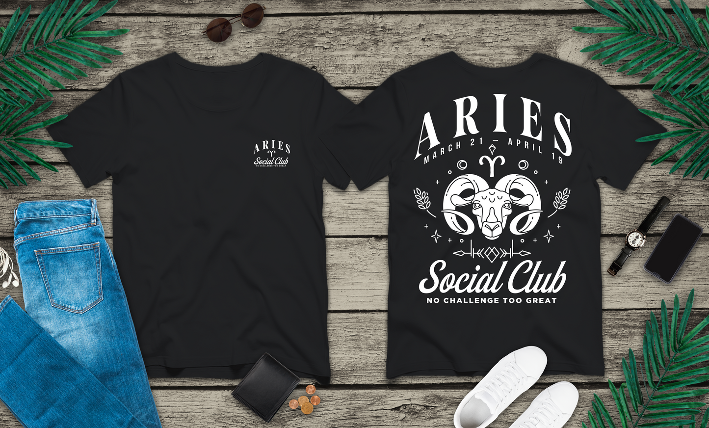 Aries Social Club T-Shirt – No Challenge Too Great