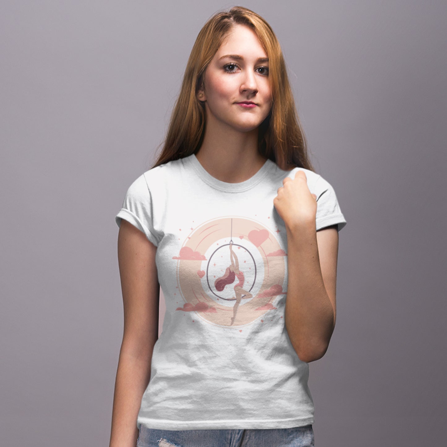 Aerial Hoop Aerialist - Elegant & Artistic Dancer T-Shirt