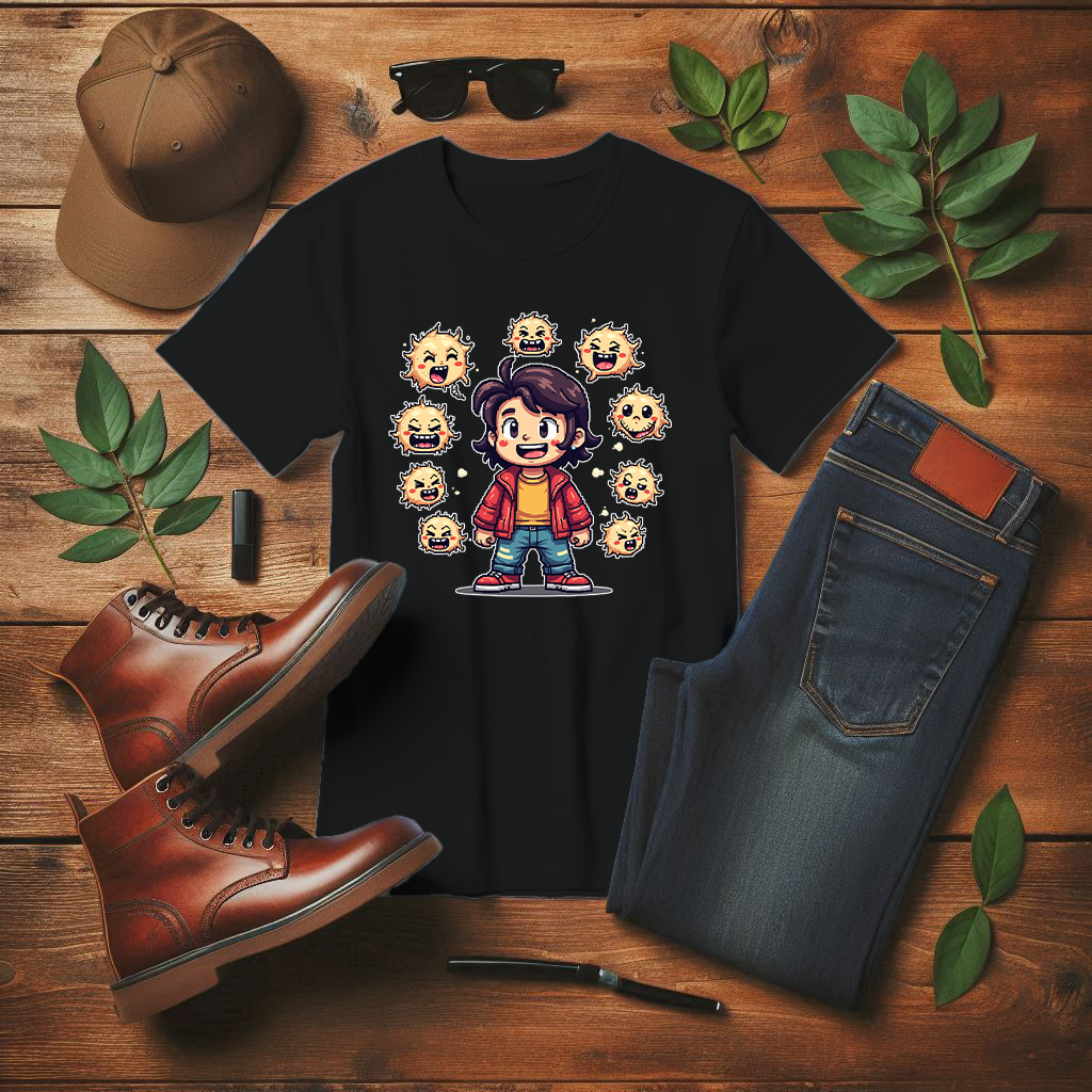 My Personality Is Just Reaction Memes Funny Internet Cartoon Graphic T-Shirt