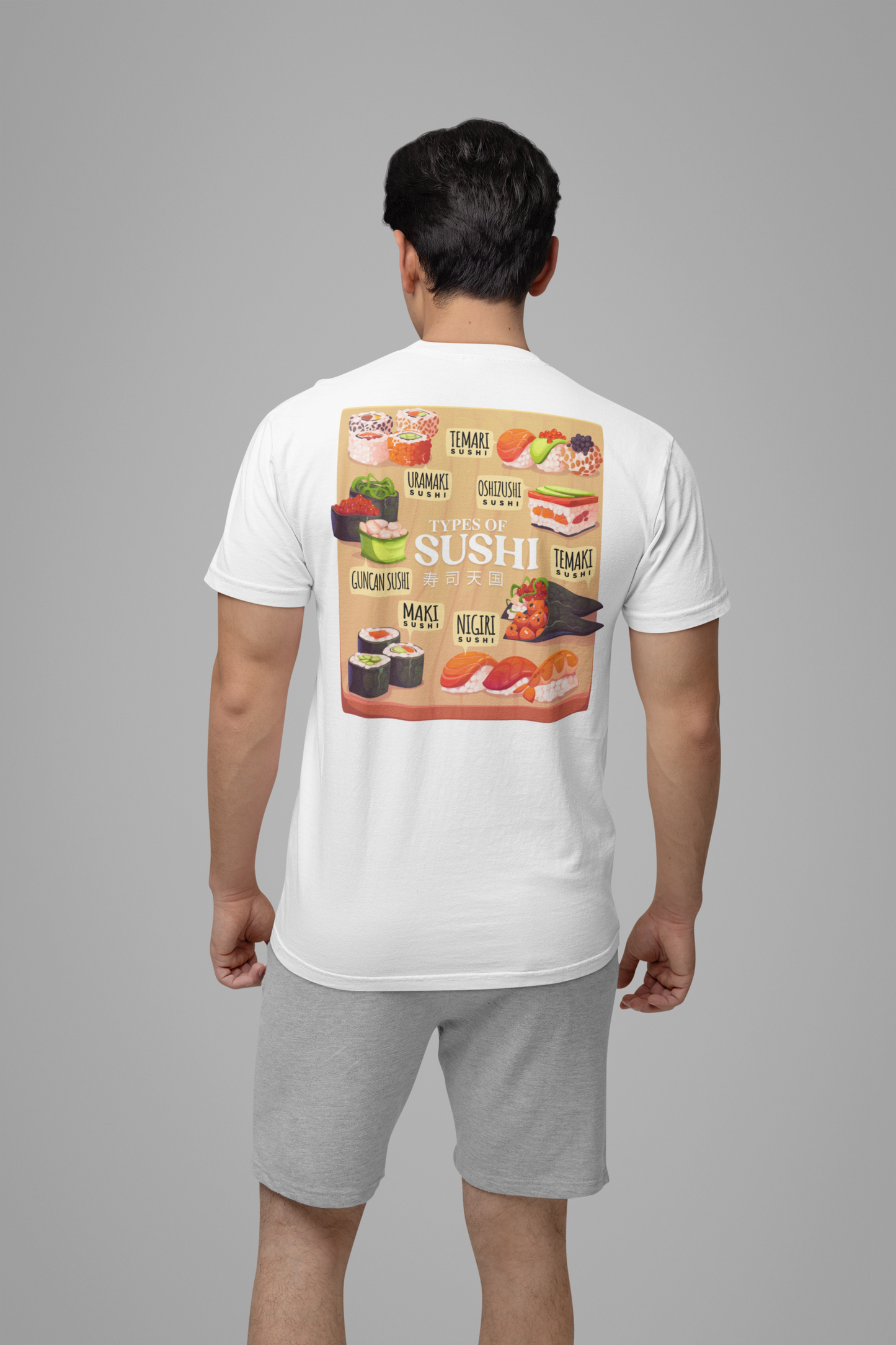 Types of Sushi T-Shirt – Illustrated Guide to Classic Sushi Styles