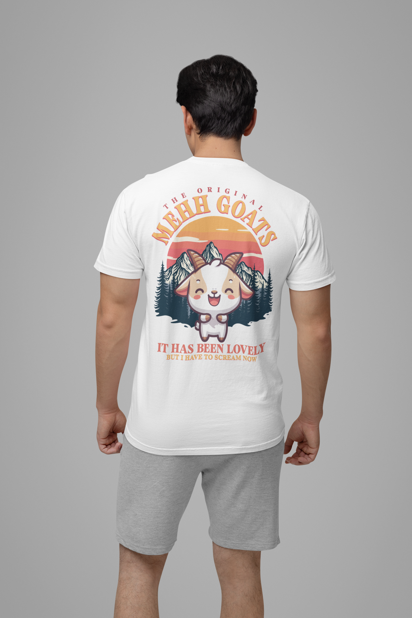 The Original MEHH GOATS Happy Laughing Goat T-Shirt
