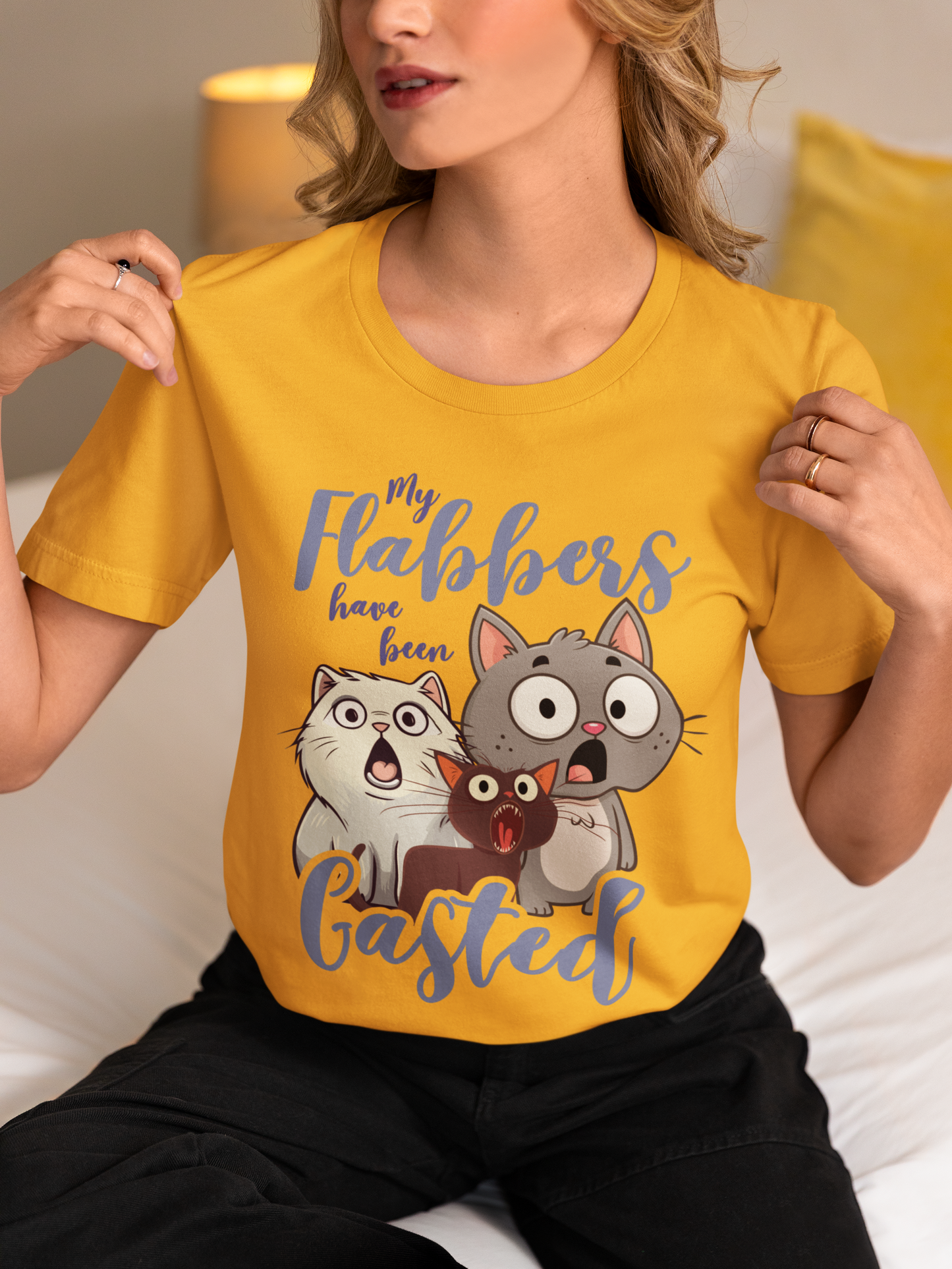 My Flabbers Have Been Gasted T-Shirt – Surprised Cats Funny Graphic