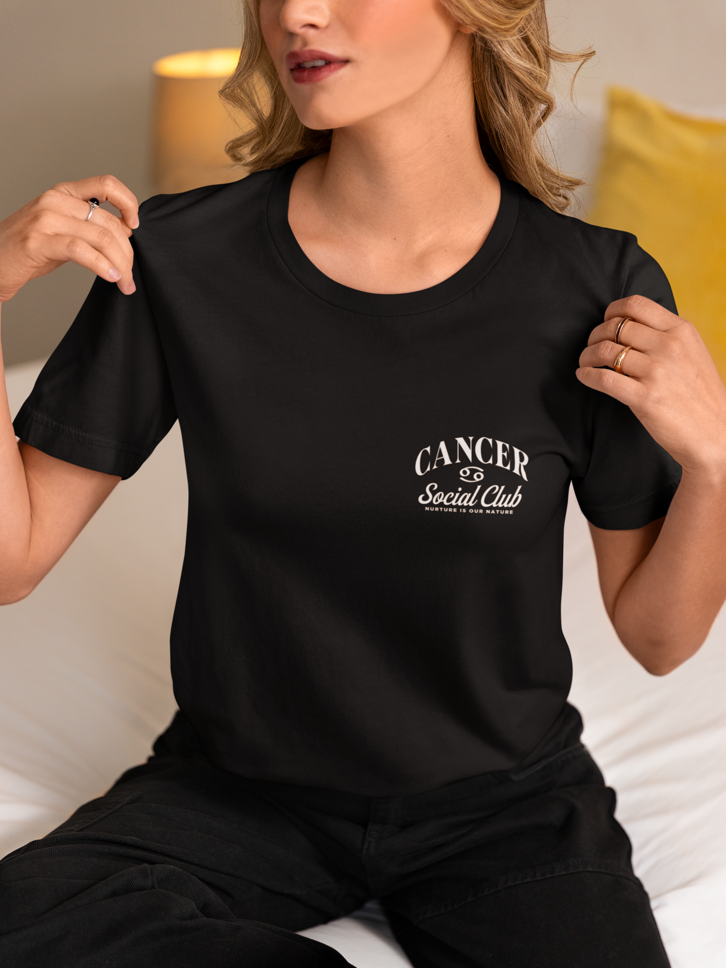 Cancer Social Club T-Shirt – Nurture Is Our Nature Zodiac Design
