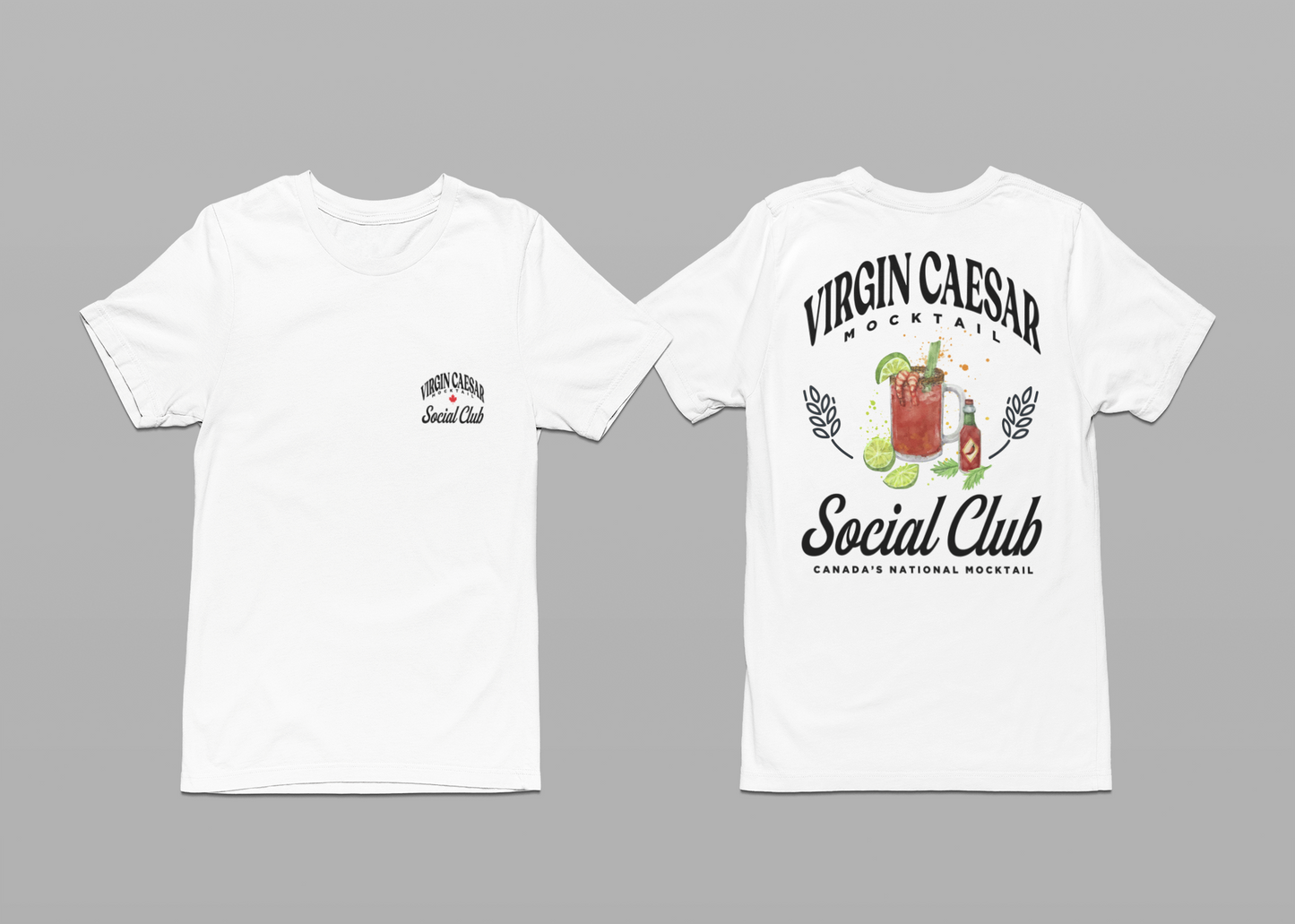 Virgin Caesar Mocktail T-Shirt – Featuring Classic Canadian Drink Graphic