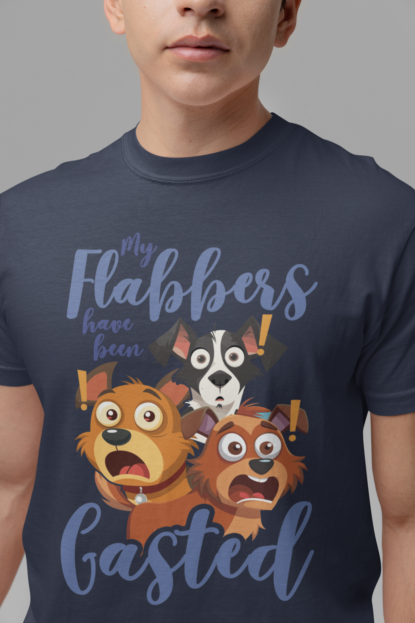 My Flabbers Have Been Gasted T-Shirt – Surprised Dogs Funny Graphic